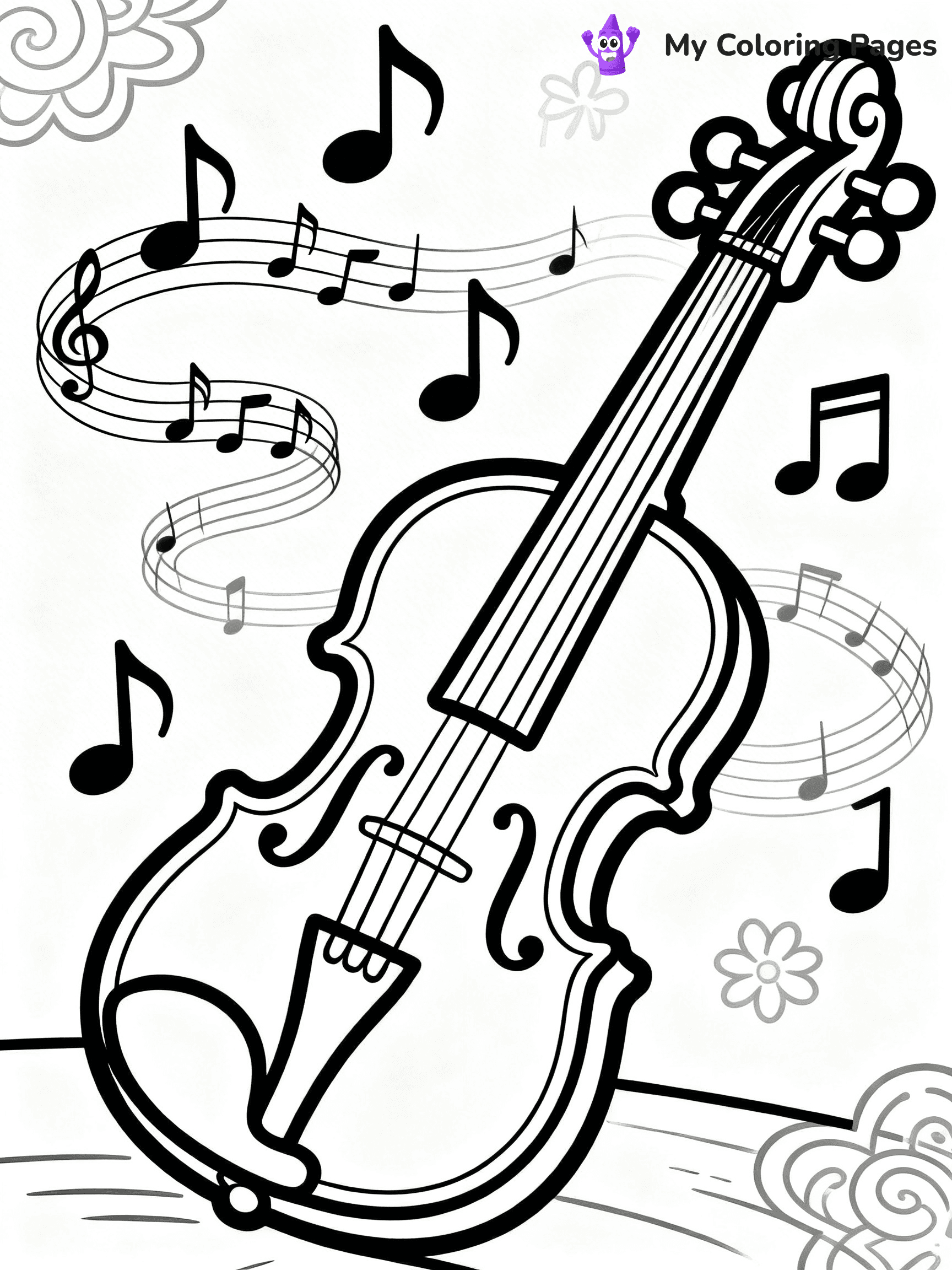 Violin Coloring Pages - 19