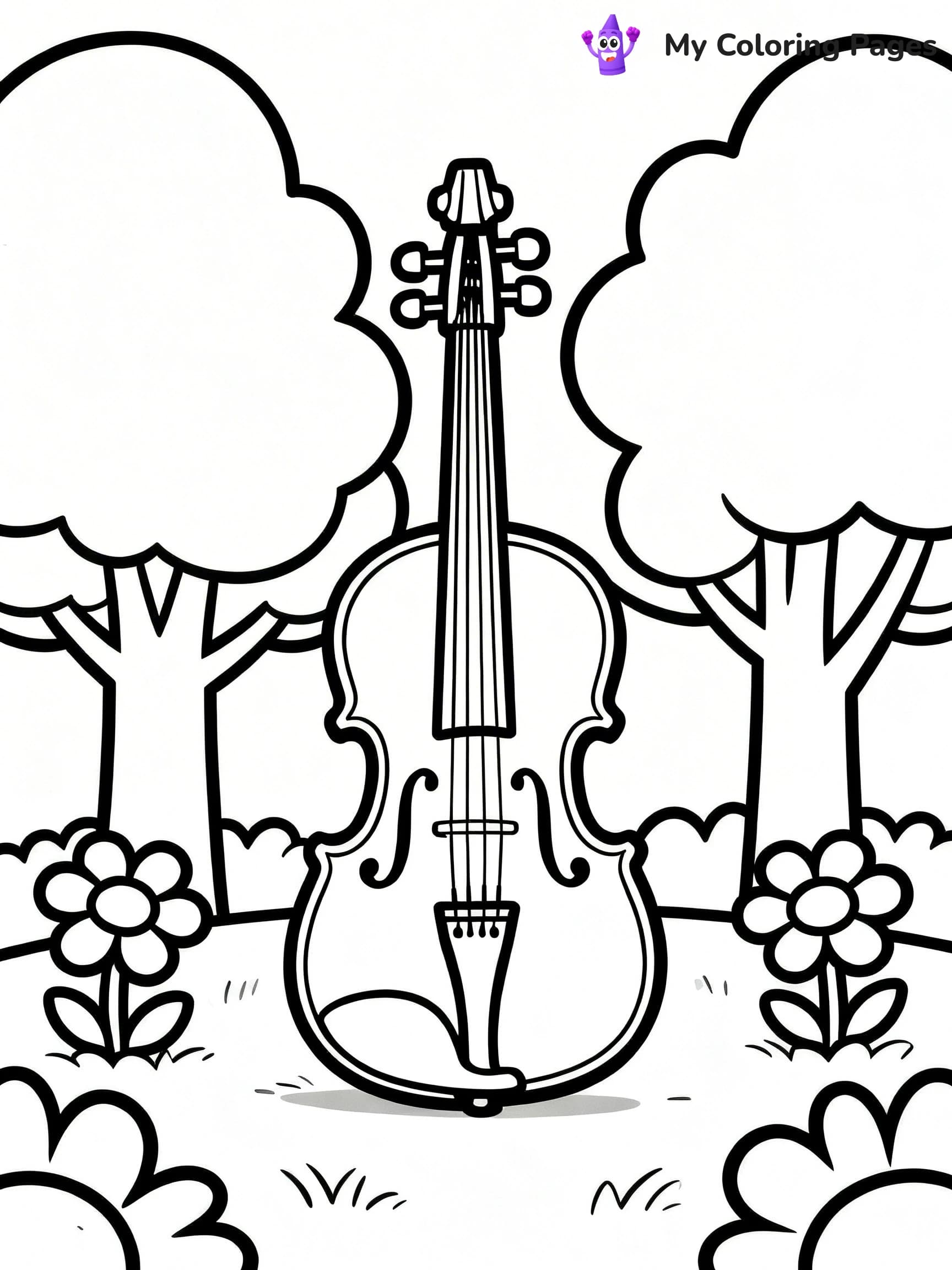 Violin Coloring Pages - 16