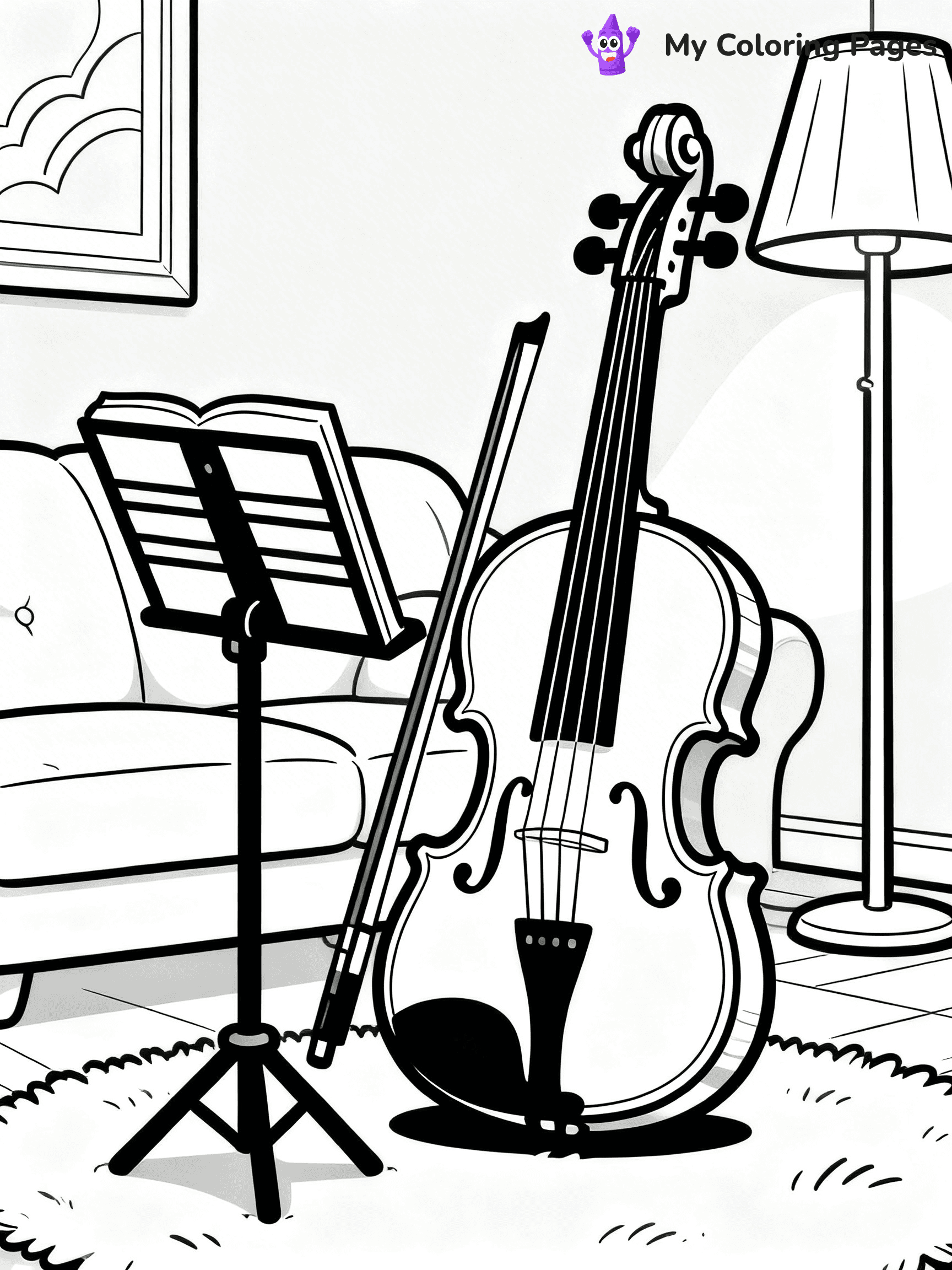 Violin Coloring Pages - 11