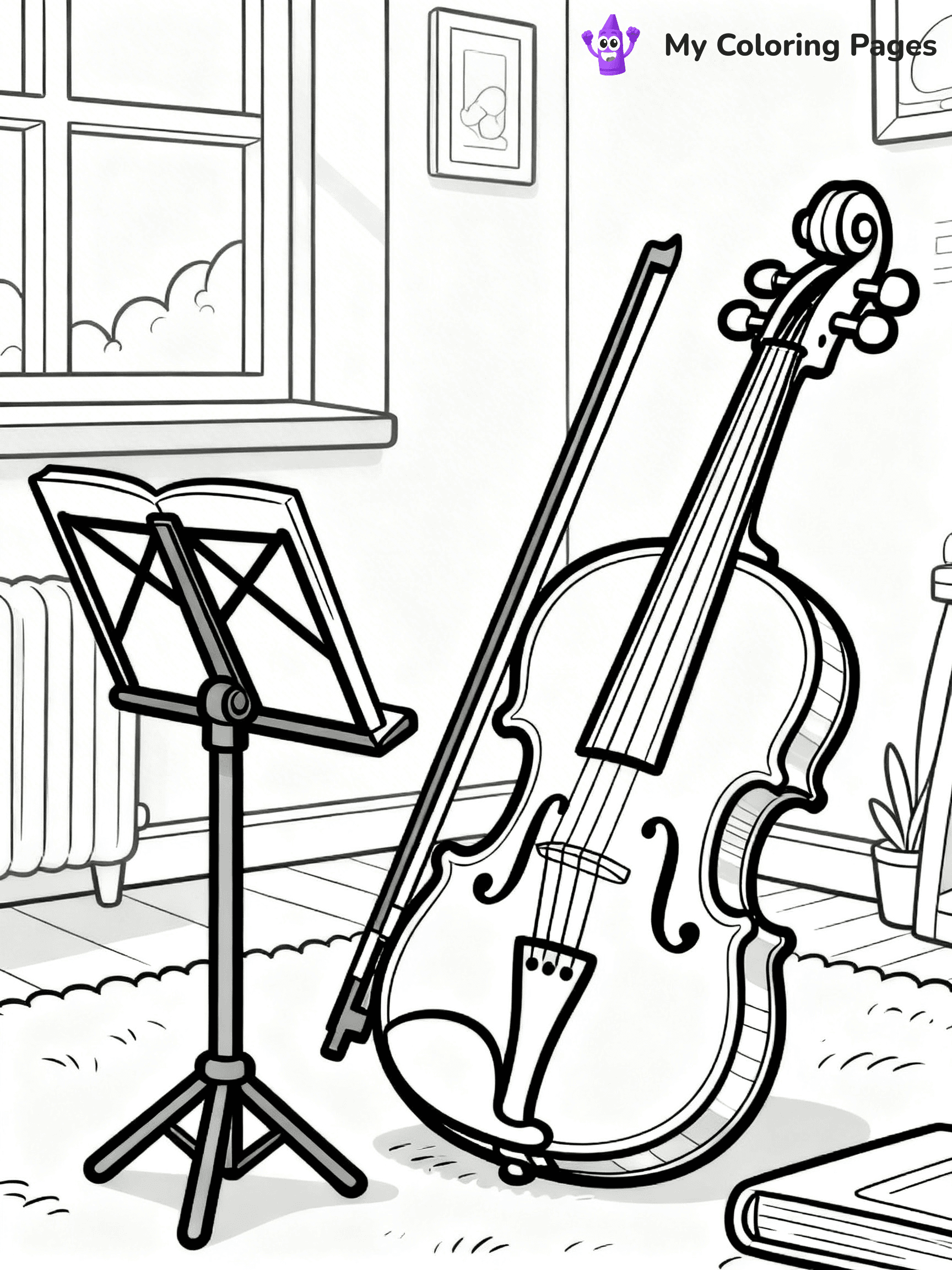 Violin Coloring Pages - 8