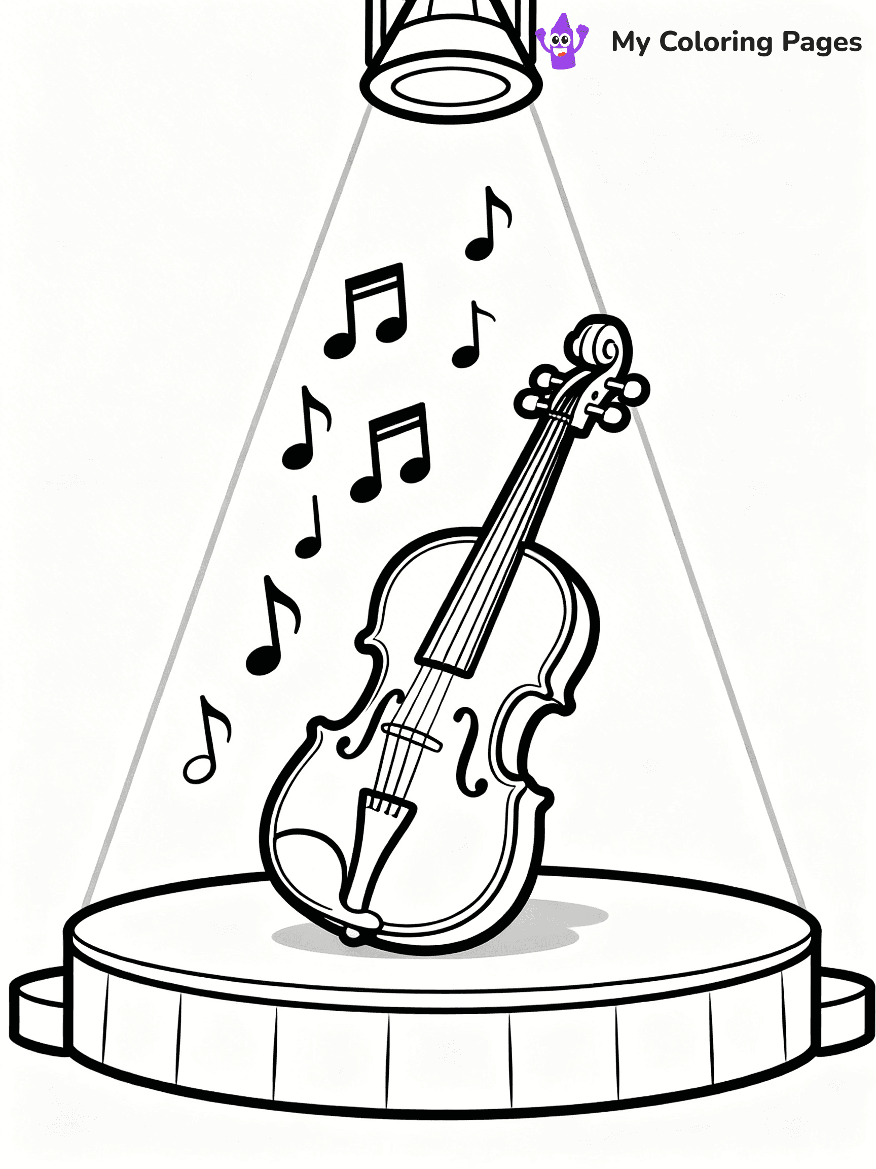 Violin Coloring Pages - 5