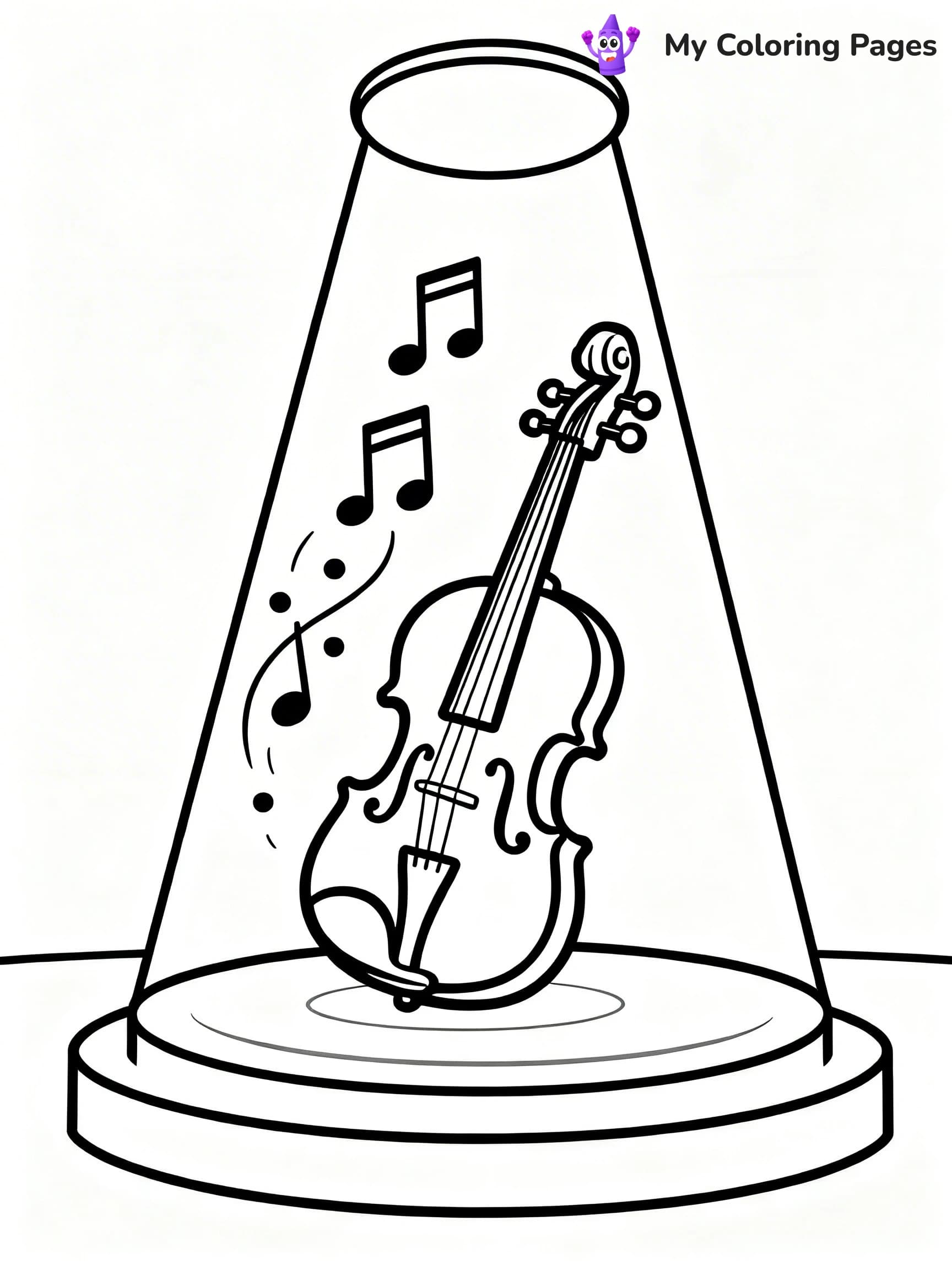 Violin Coloring Pages - 2