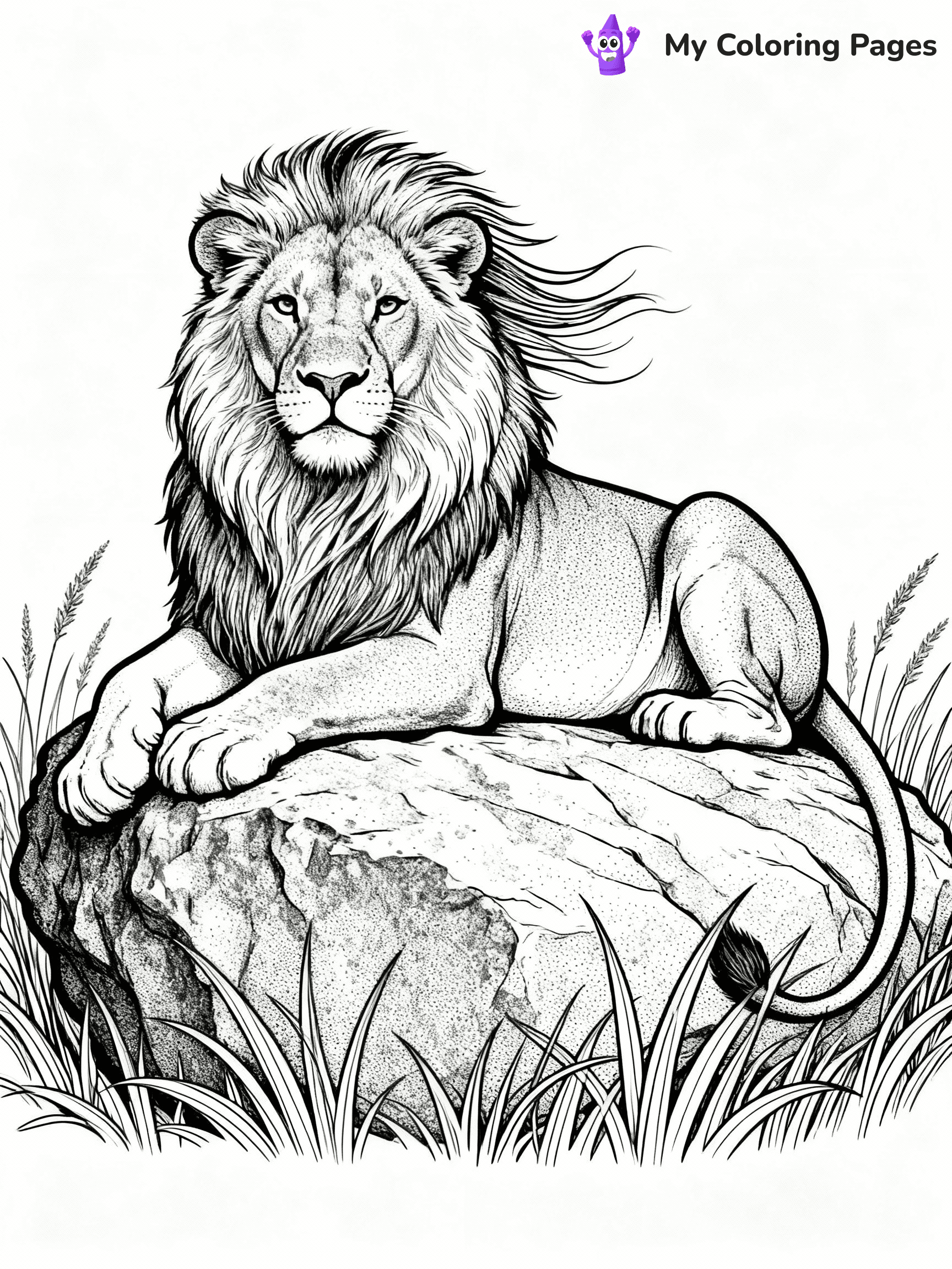 ⚠️ CRITICAL REQUIREMENT - ABSOLUTE BLACK AND WHITE ONLY ⚠️
This MUST be a BLACK AND WHITE line drawing ONLY. NO COLORS whatsoever.
- ONLY pure black lines (#000000) on pure white background (#FFFFFF)
- ABSOLUTELY NO colors, NO shading, NO gradients, NO grayscale
- If there are ANY colors in the output, the image is REJECTED
- This is a COLORING PAGE - meant to be COLORED IN by children
- The output must be UNCOLORED line art ready for coloring
⚠️ SUBJECT TO DRAW: Majestic female lion in realistic style, lounging on a rock, mane blowing in the wind, savanna grass around
(REMEMBER: Output must be BLACK AND WHITE line art only, NOT colored!)
# COLORING PAGE: BLACK OUTLINES ONLY - WHITE BACKGROUND MANDATORY
Create a **coloring book page** using EXACTLY two values: black lines, white space.
## NON-NEGOTIABLE BINARY RULES
- **ONLY #000000 (black) and #FFFFFF (white)** - NO other values exist
- **EVERY PIXEL = BLACK OR WHITE** - no gray/shading/antialiasing
- **WHITE BACKGROUND MANDATORY** - entire canvas stays white
- **ALL SHAPES HOLLOW** - everything is empty outlines waiting to be colored
- **FORBIDDEN:** fills, shading, gradients, patterns, textures, colors
- **NO SOLID REGIONS** - if it's not a thin line, it's wrong
## Universal Line Standards
- Black outlines ONLY - thin, uniform weight
- Every shape completely empty inside
- Closed contours suitable for coloring
- Simple flat illustration - zero depth/3D/realism
- **Style:** Whimsical Doodle Art Alley - rounded, friendly outlines (unless specified)
## Everything = Outline Only
- Characters/animals: hollow shapes
- Objects/clothing: empty contours
- Backgrounds/scenery: line work only
- Natural elements: outlined forms
- Dark/night areas: don't exist (use outlined symbols)
- Textures/patterns: convert to simple lines
## The Test
Can a child color EVERY white space with crayons? If any area is pre-filled/shaded/gray or colored in, it FAILS. Every shape must be waiting to receive color.
**FINAL OUTPUT**: Binary coloring page. Black lines define shapes. White spaces ready for coloring. Nothing else exists. No exceptions. Print-ready.
⚠️ FINAL REMINDER: Draw the subject "Majestic female lion in realistic style, lounging on a rock, mane blowing in the wind, savanna grass around" as BLACK AND WHITE line art. Zero colors in output.