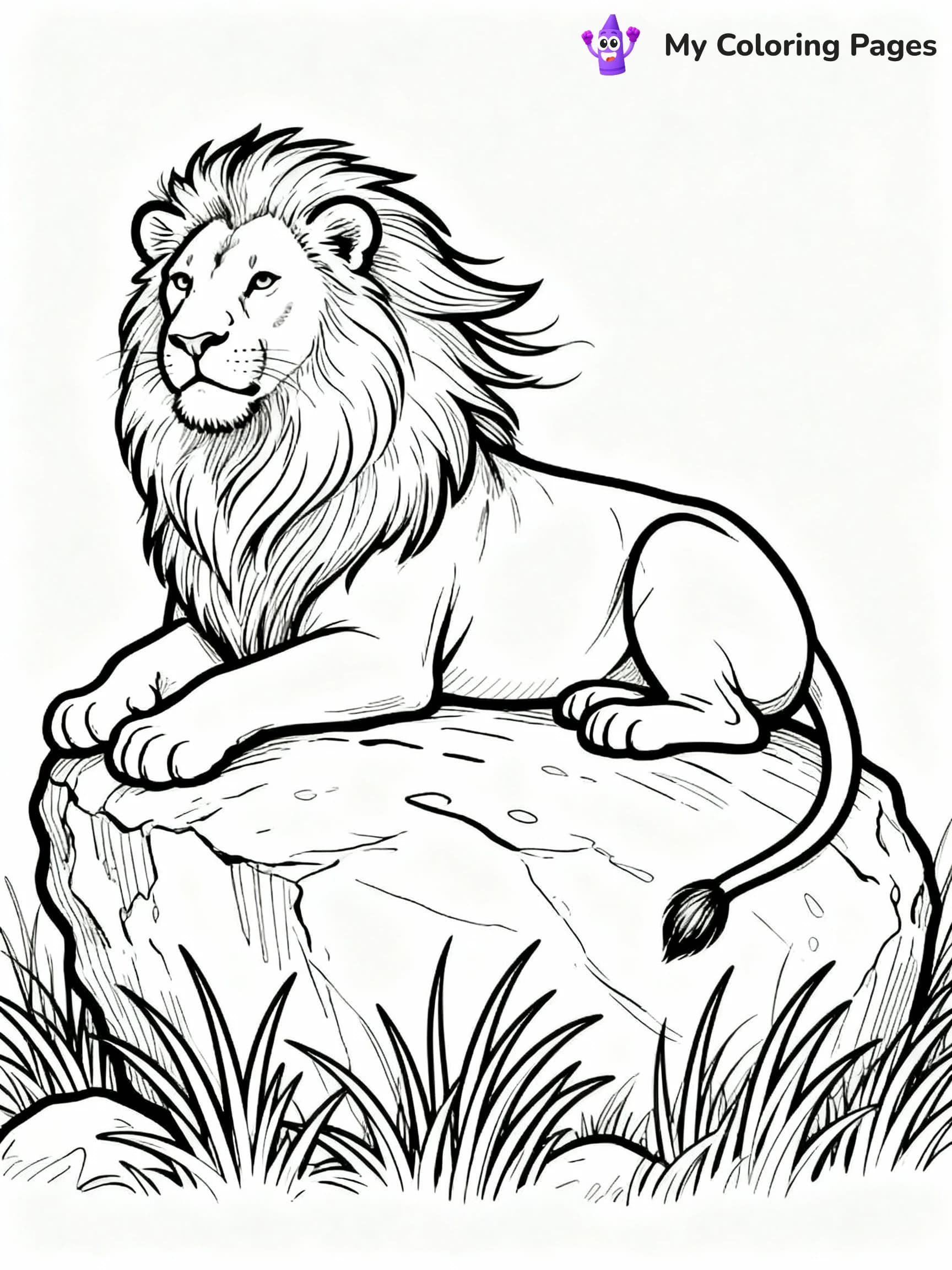 Lion Coloring Pages - 24