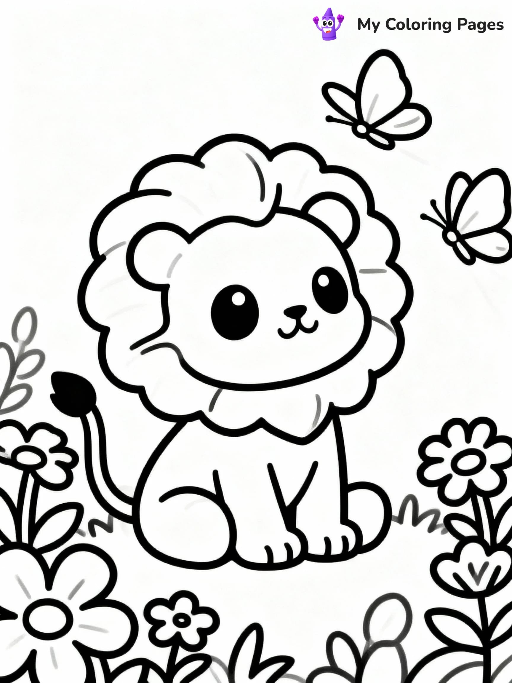 Lion Coloring Pages - 23