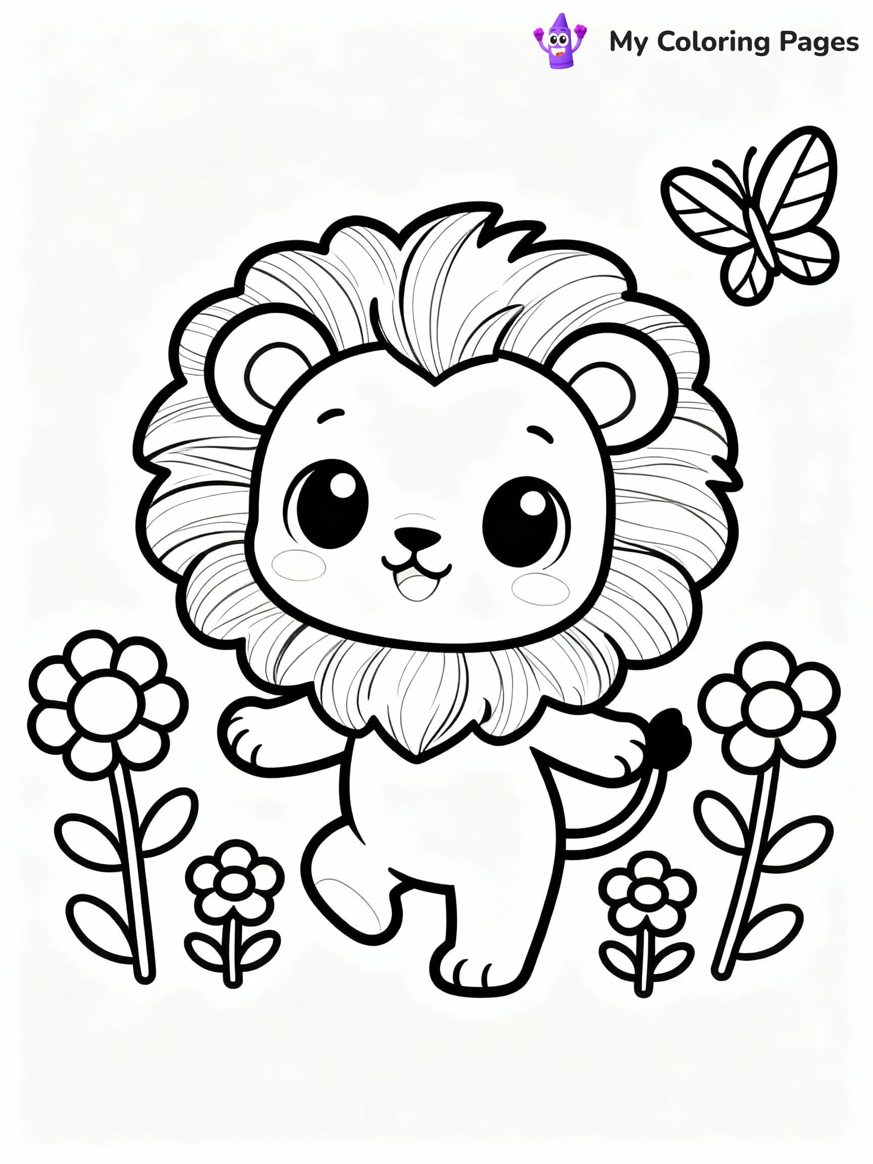 Lion Coloring Pages - 22