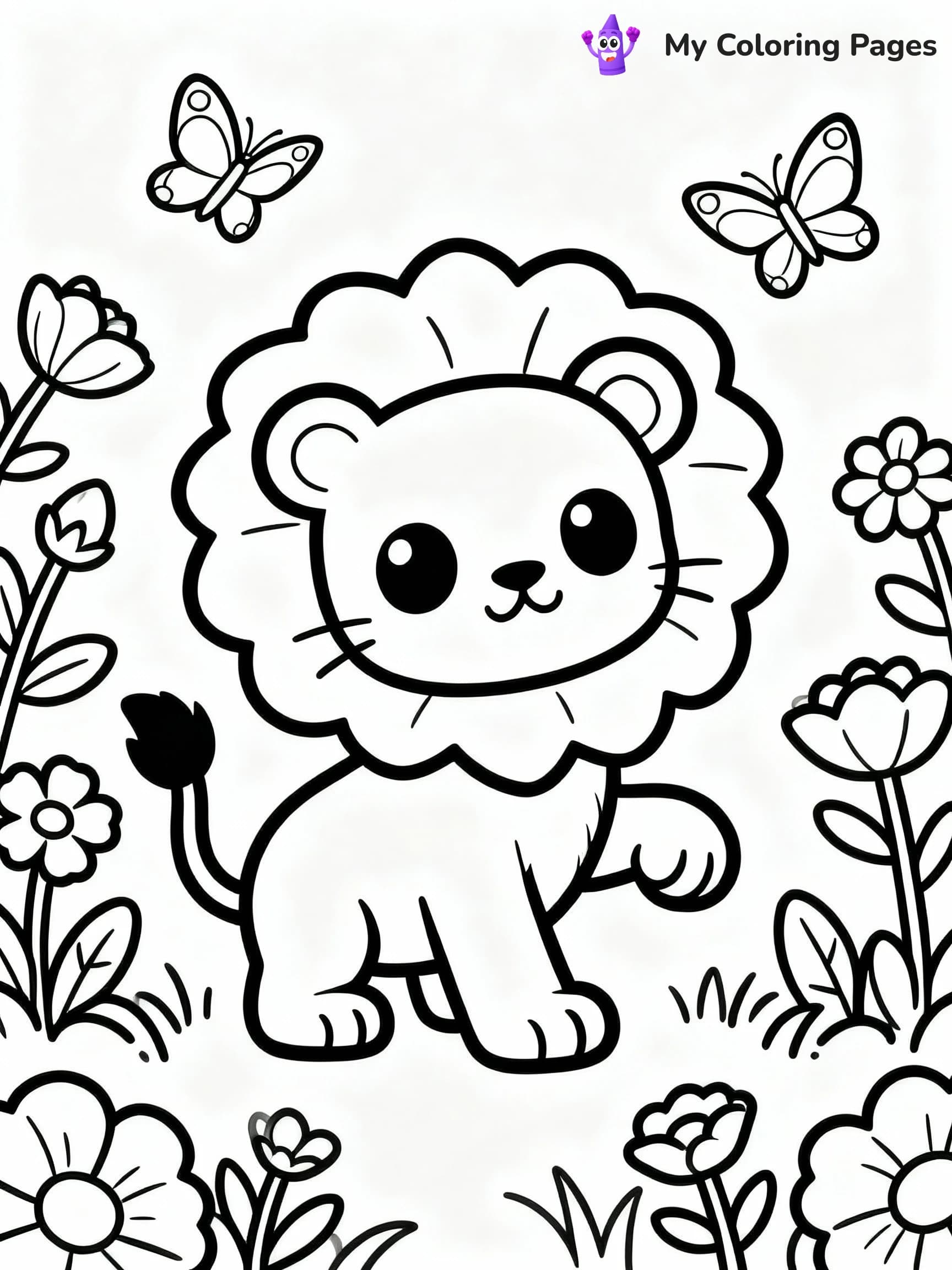 Lion Coloring Pages - 21