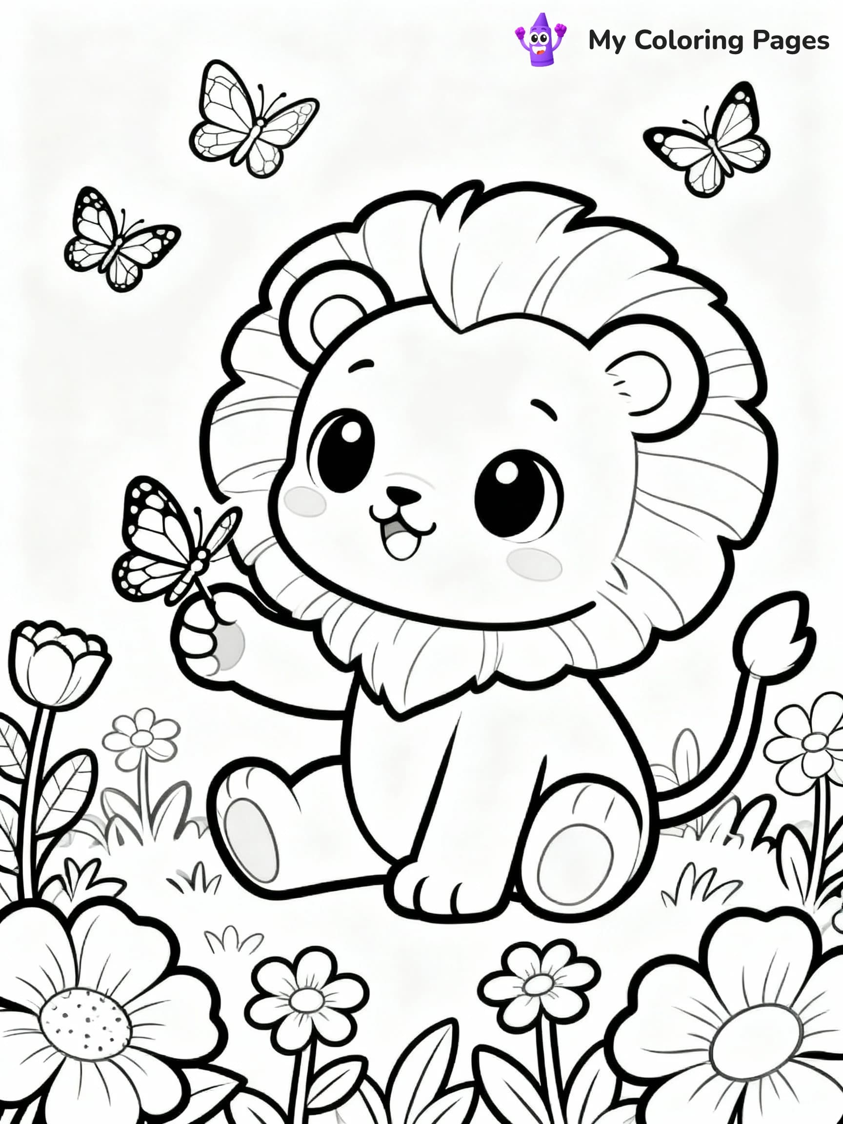 Lion Coloring Pages - 20