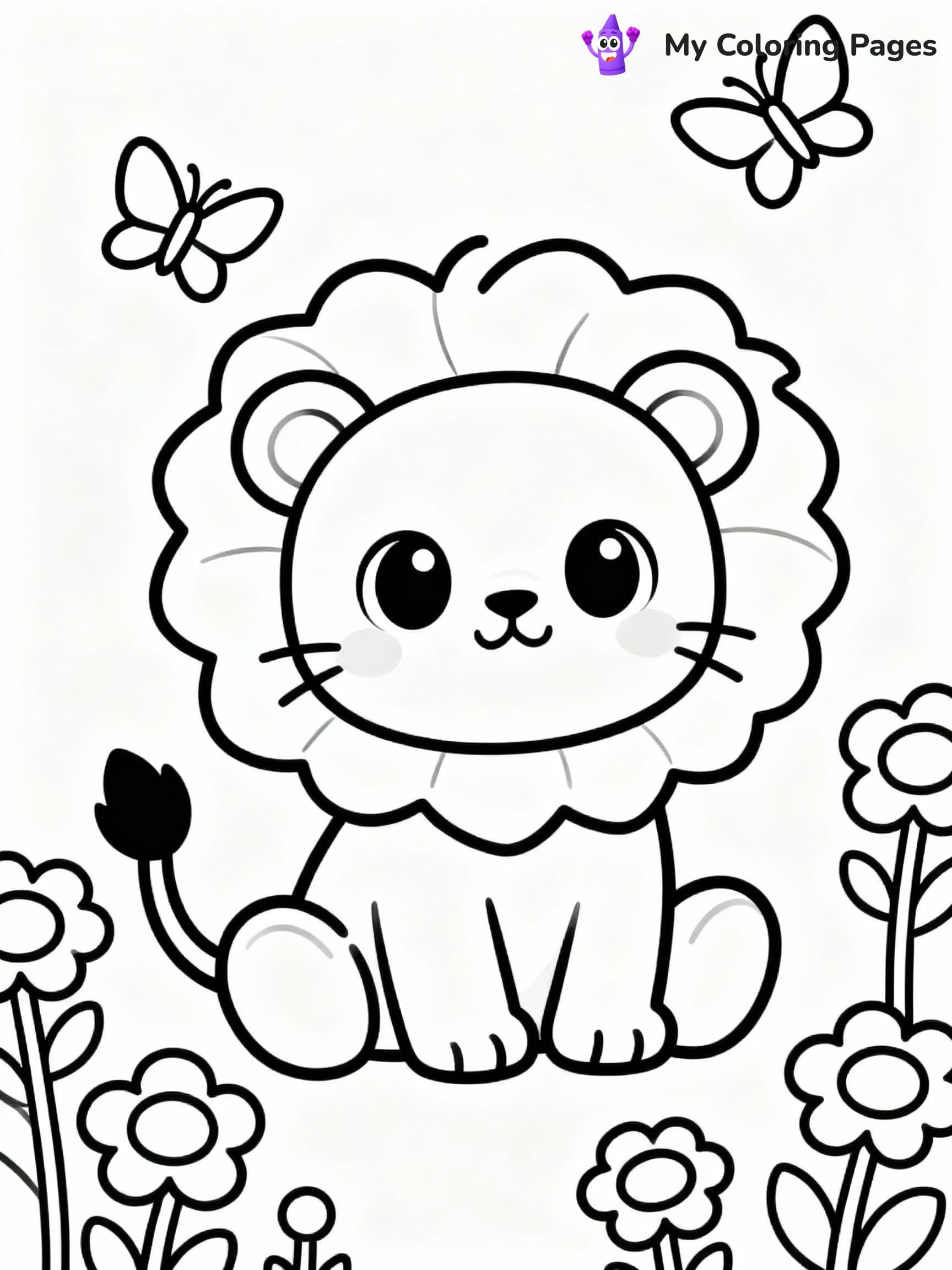 Lion Coloring Pages - 19