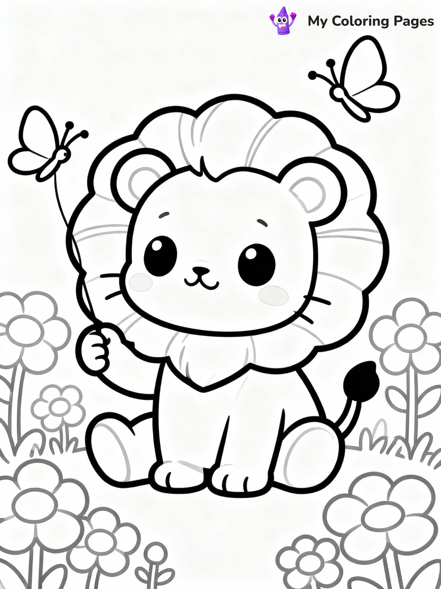 Lion Coloring Pages - 18