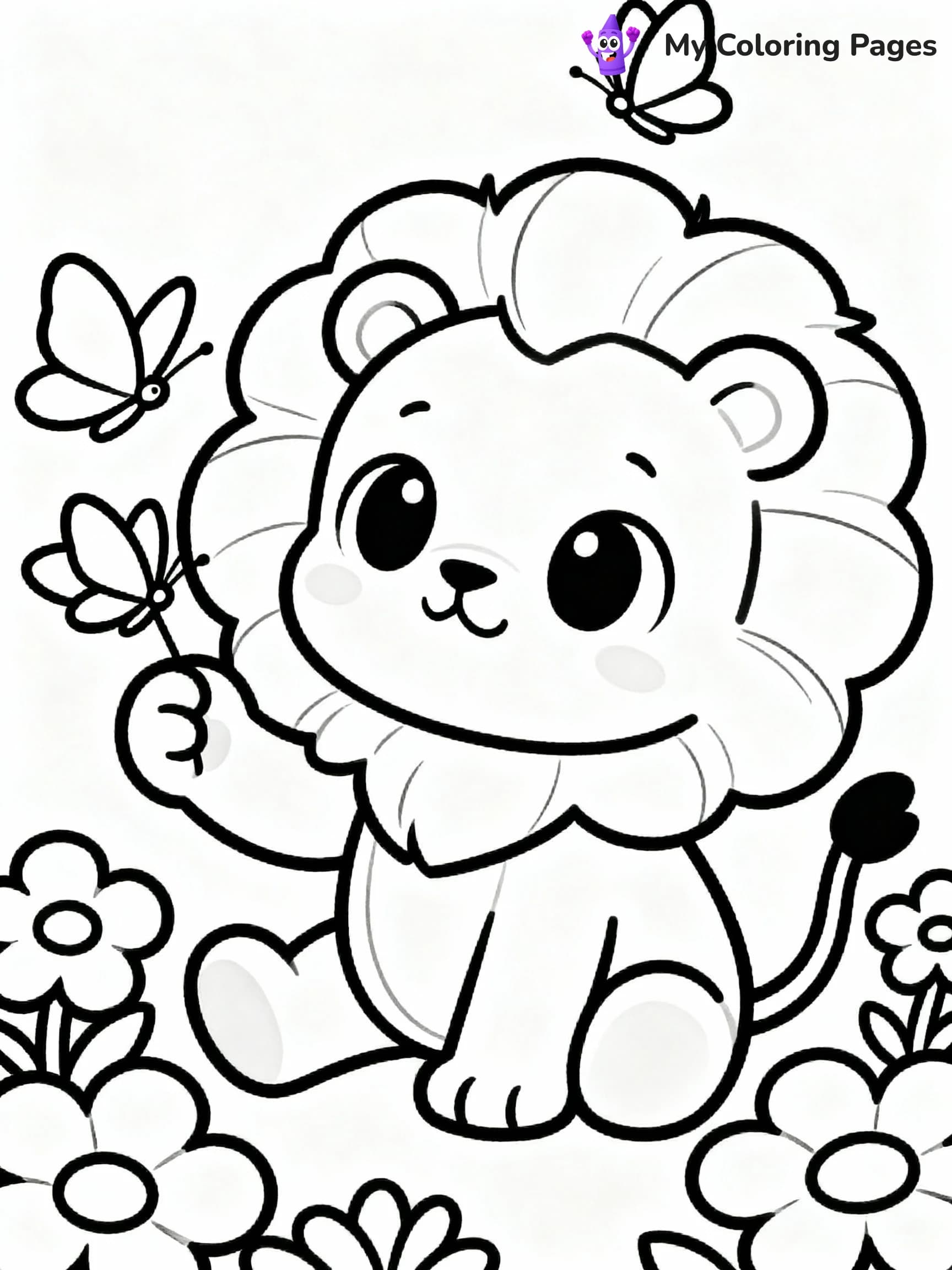 Lion Coloring Pages - 17