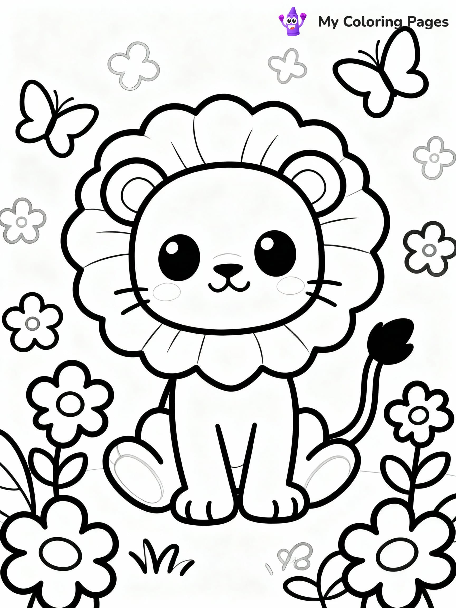 Lion Coloring Pages - 16