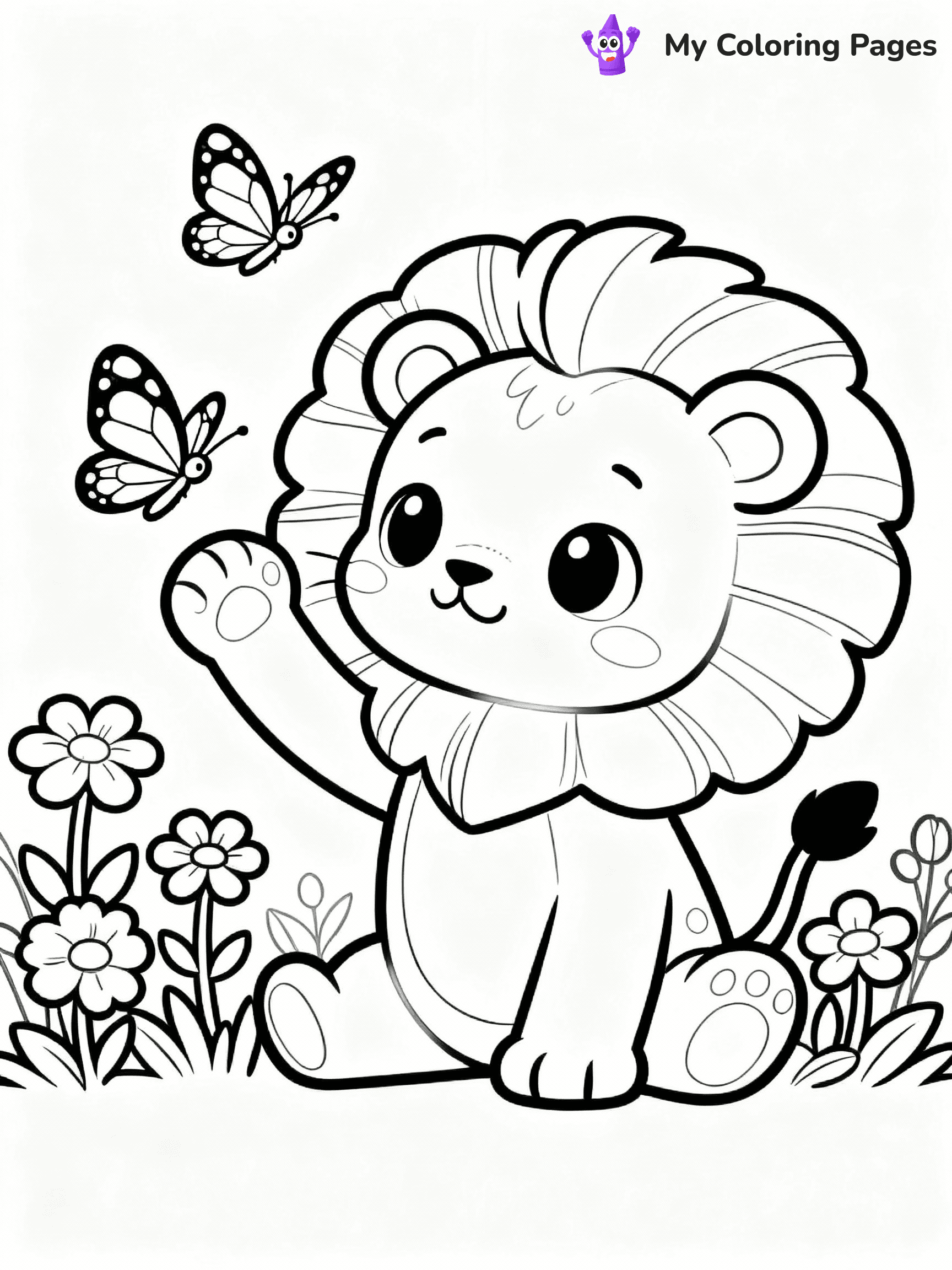 ⚠️ CRITICAL REQUIREMENT - ABSOLUTE BLACK AND WHITE ONLY ⚠️
This MUST be a BLACK AND WHITE line drawing ONLY. NO COLORS whatsoever.
- ONLY pure black lines (#000000) on pure white background (#FFFFFF)
- ABSOLUTELY NO colors, NO shading, NO gradients, NO grayscale
- If there are ANY colors in the output, the image is REJECTED
- This is a COLORING PAGE - meant to be COLORED IN by children
- The output must be UNCOLORED line art ready for coloring
⚠️ SUBJECT TO DRAW: Kawaii baby lion in cute style, playing with butterflies, big eyes, surrounded by flowers
(REMEMBER: Output must be BLACK AND WHITE line art only, NOT colored!)
# COLORING PAGE: BLACK OUTLINES ONLY - WHITE BACKGROUND MANDATORY
Create a **coloring book page** using EXACTLY two values: black lines, white space.
## NON-NEGOTIABLE BINARY RULES
- **ONLY #000000 (black) and #FFFFFF (white)** - NO other values exist
- **EVERY PIXEL = BLACK OR WHITE** - no gray/shading/antialiasing
- **WHITE BACKGROUND MANDATORY** - entire canvas stays white
- **ALL SHAPES HOLLOW** - everything is empty outlines waiting to be colored
- **FORBIDDEN:** fills, shading, gradients, patterns, textures, colors
- **NO SOLID REGIONS** - if it's not a thin line, it's wrong
## Universal Line Standards
- Black outlines ONLY - thin, uniform weight
- Every shape completely empty inside
- Closed contours suitable for coloring
- Simple flat illustration - zero depth/3D/realism
- **Style:** Whimsical Doodle Art Alley - rounded, friendly outlines (unless specified)
## Everything = Outline Only
- Characters/animals: hollow shapes
- Objects/clothing: empty contours
- Backgrounds/scenery: line work only
- Natural elements: outlined forms
- Dark/night areas: don't exist (use outlined symbols)
- Textures/patterns: convert to simple lines
## The Test
Can a child color EVERY white space with crayons? If any area is pre-filled/shaded/gray or colored in, it FAILS. Every shape must be waiting to receive color.
**FINAL OUTPUT**: Binary coloring page. Black lines define shapes. White spaces ready for coloring. Nothing else exists. No exceptions. Print-ready.
⚠️ FINAL REMINDER: Draw the subject "Kawaii baby lion in cute style, playing with butterflies, big eyes, surrounded by flowers" as BLACK AND WHITE line art. Zero colors in output.