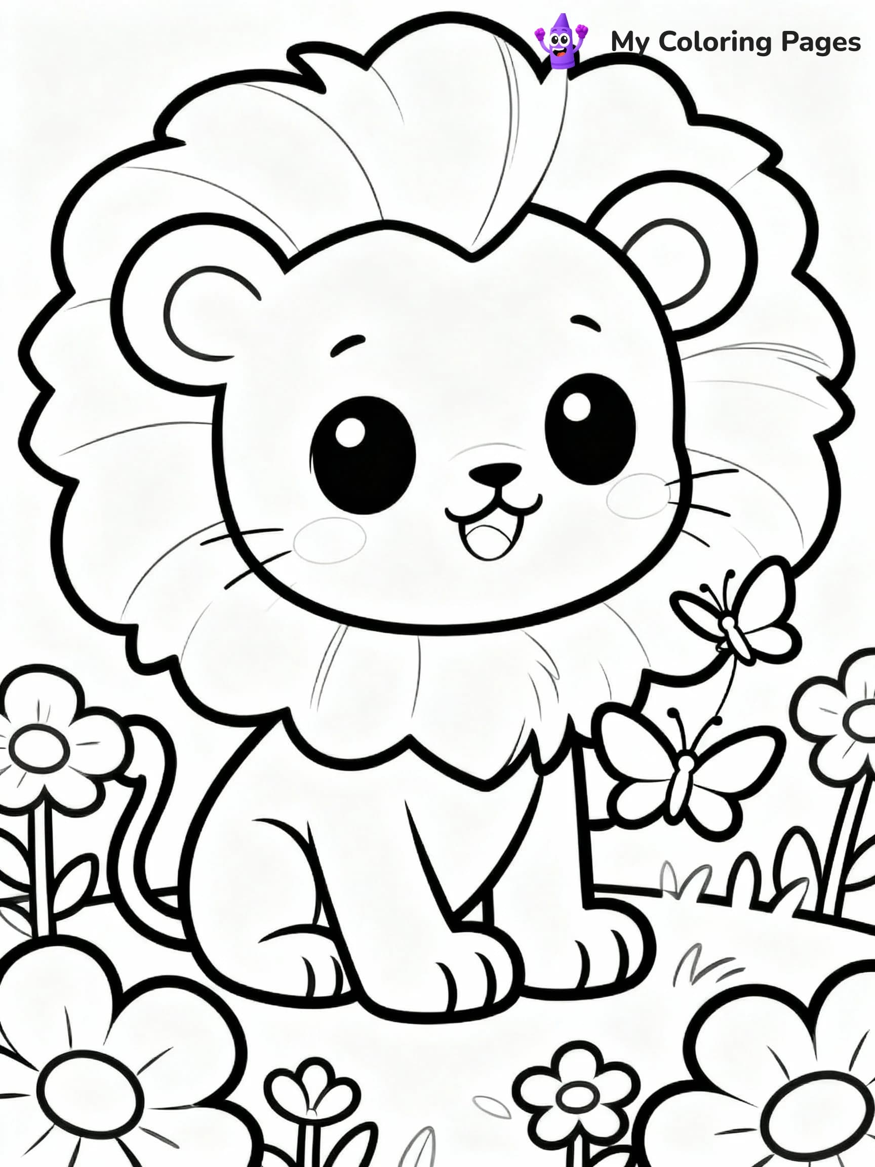 Lion Coloring Pages - 14