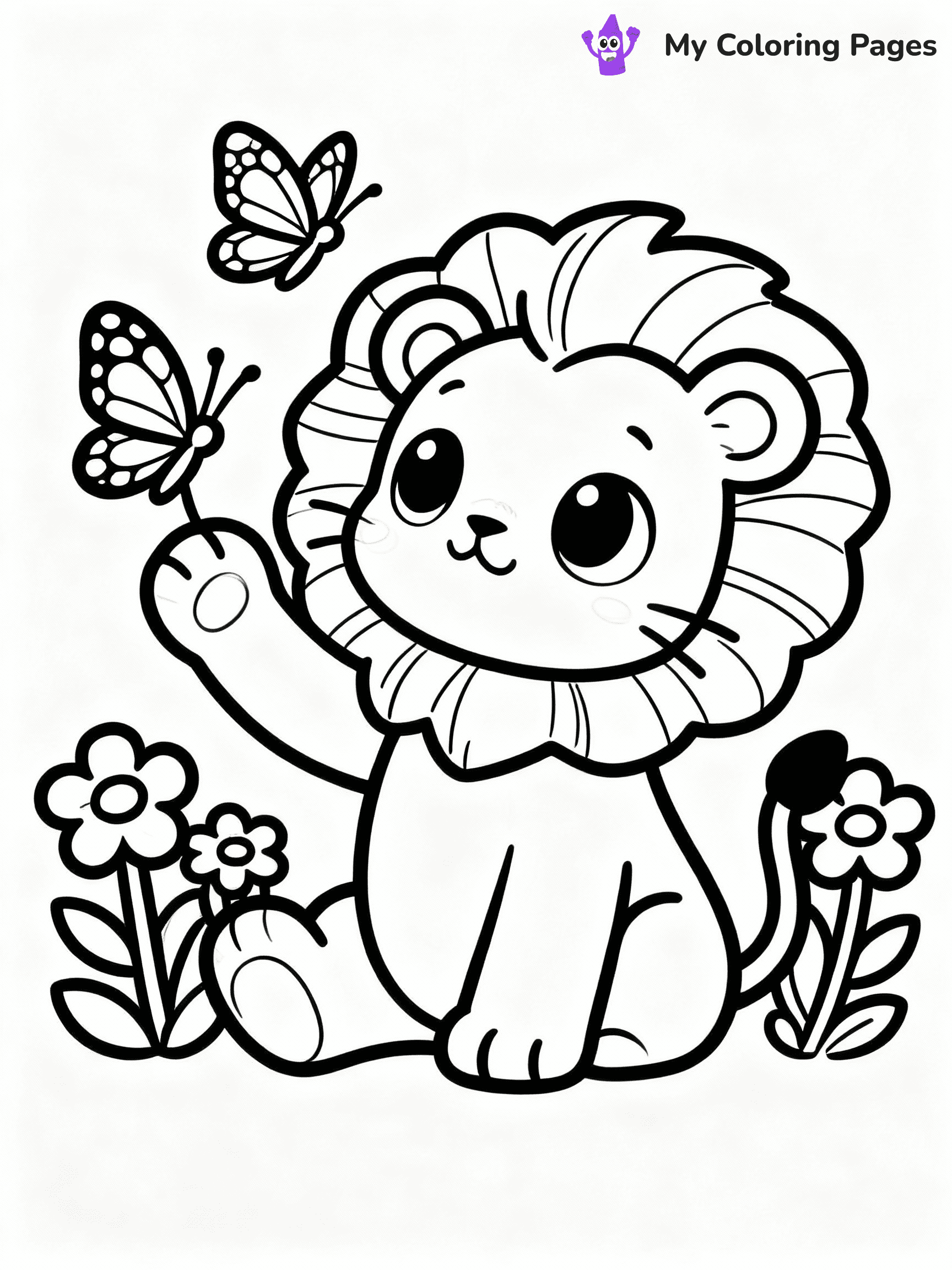 ⚠️ CRITICAL REQUIREMENT - ABSOLUTE BLACK AND WHITE ONLY ⚠️
This MUST be a BLACK AND WHITE line drawing ONLY. NO COLORS whatsoever.
- ONLY pure black lines (#000000) on pure white background (#FFFFFF)
- ABSOLUTELY NO colors, NO shading, NO gradients, NO grayscale
- If there are ANY colors in the output, the image is REJECTED
- This is a COLORING PAGE - meant to be COLORED IN by children
- The output must be UNCOLORED line art ready for coloring
⚠️ SUBJECT TO DRAW: Kawaii baby lion in cute style, playing with butterflies, big eyes, surrounded by flowers
(REMEMBER: Output must be BLACK AND WHITE line art only, NOT colored!)
# COLORING PAGE: BLACK OUTLINES ONLY - WHITE BACKGROUND MANDATORY
Create a **coloring book page** using EXACTLY two values: black lines, white space.
## NON-NEGOTIABLE BINARY RULES
- **ONLY #000000 (black) and #FFFFFF (white)** - NO other values exist
- **EVERY PIXEL = BLACK OR WHITE** - no gray/shading/antialiasing
- **WHITE BACKGROUND MANDATORY** - entire canvas stays white
- **ALL SHAPES HOLLOW** - everything is empty outlines waiting to be colored
- **FORBIDDEN:** fills, shading, gradients, patterns, textures, colors
- **NO SOLID REGIONS** - if it's not a thin line, it's wrong
## Universal Line Standards
- Black outlines ONLY - thin, uniform weight
- Every shape completely empty inside
- Closed contours suitable for coloring
- Simple flat illustration - zero depth/3D/realism
- **Style:** Whimsical Doodle Art Alley - rounded, friendly outlines (unless specified)
## Everything = Outline Only
- Characters/animals: hollow shapes
- Objects/clothing: empty contours
- Backgrounds/scenery: line work only
- Natural elements: outlined forms
- Dark/night areas: don't exist (use outlined symbols)
- Textures/patterns: convert to simple lines
## The Test
Can a child color EVERY white space with crayons? If any area is pre-filled/shaded/gray or colored in, it FAILS. Every shape must be waiting to receive color.
**FINAL OUTPUT**: Binary coloring page. Black lines define shapes. White spaces ready for coloring. Nothing else exists. No exceptions. Print-ready.
⚠️ FINAL REMINDER: Draw the subject "Kawaii baby lion in cute style, playing with butterflies, big eyes, surrounded by flowers" as BLACK AND WHITE line art. Zero colors in output.