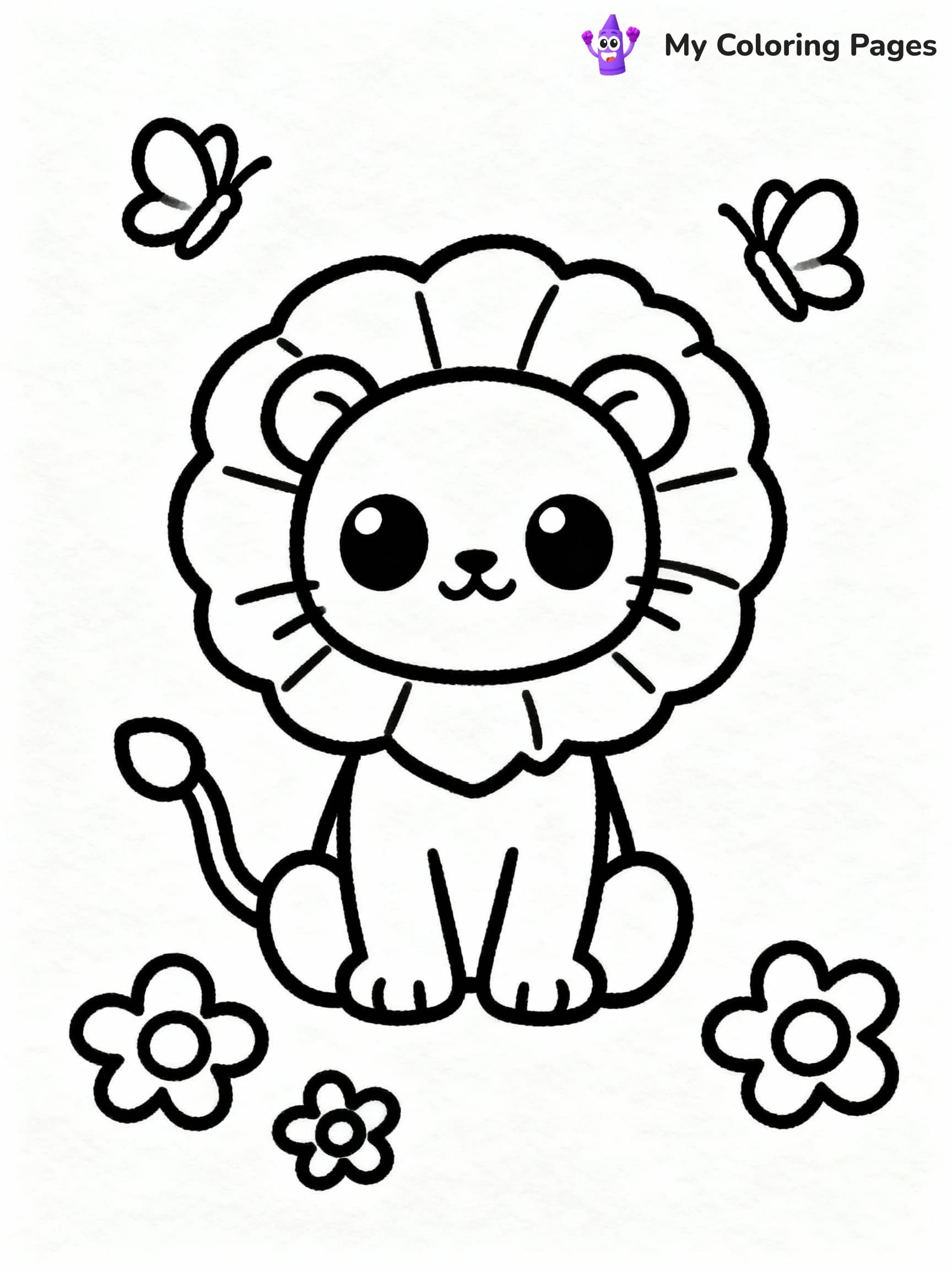 Lion Coloring Pages - 9