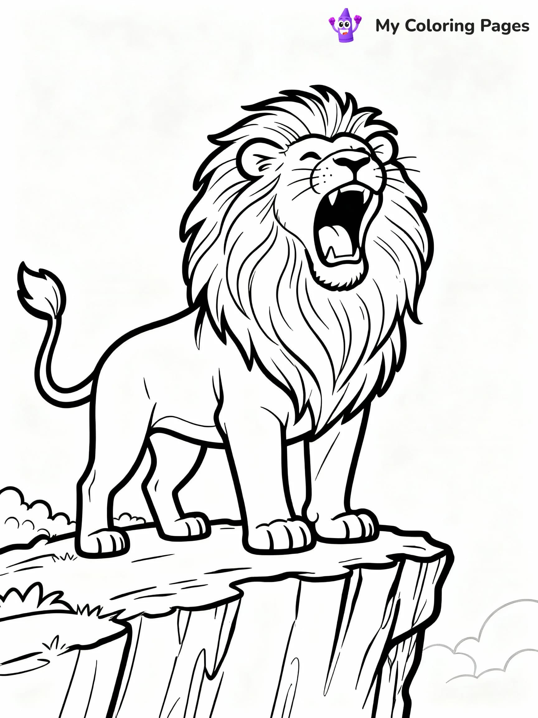 Lion Coloring Pages - 8