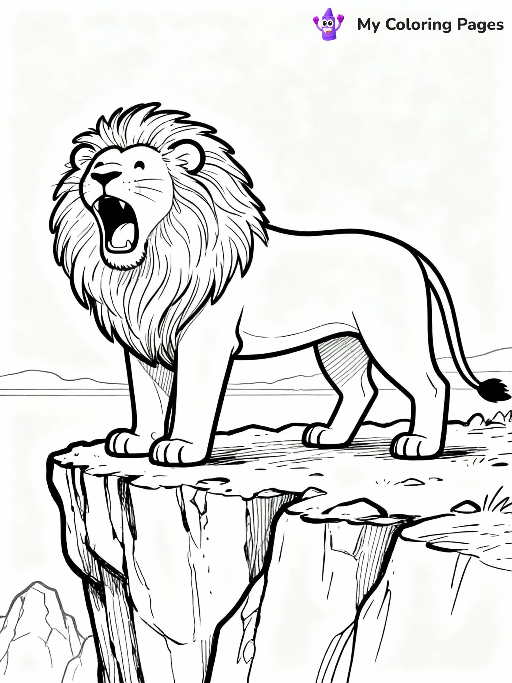 Lion Coloring Pages - 7