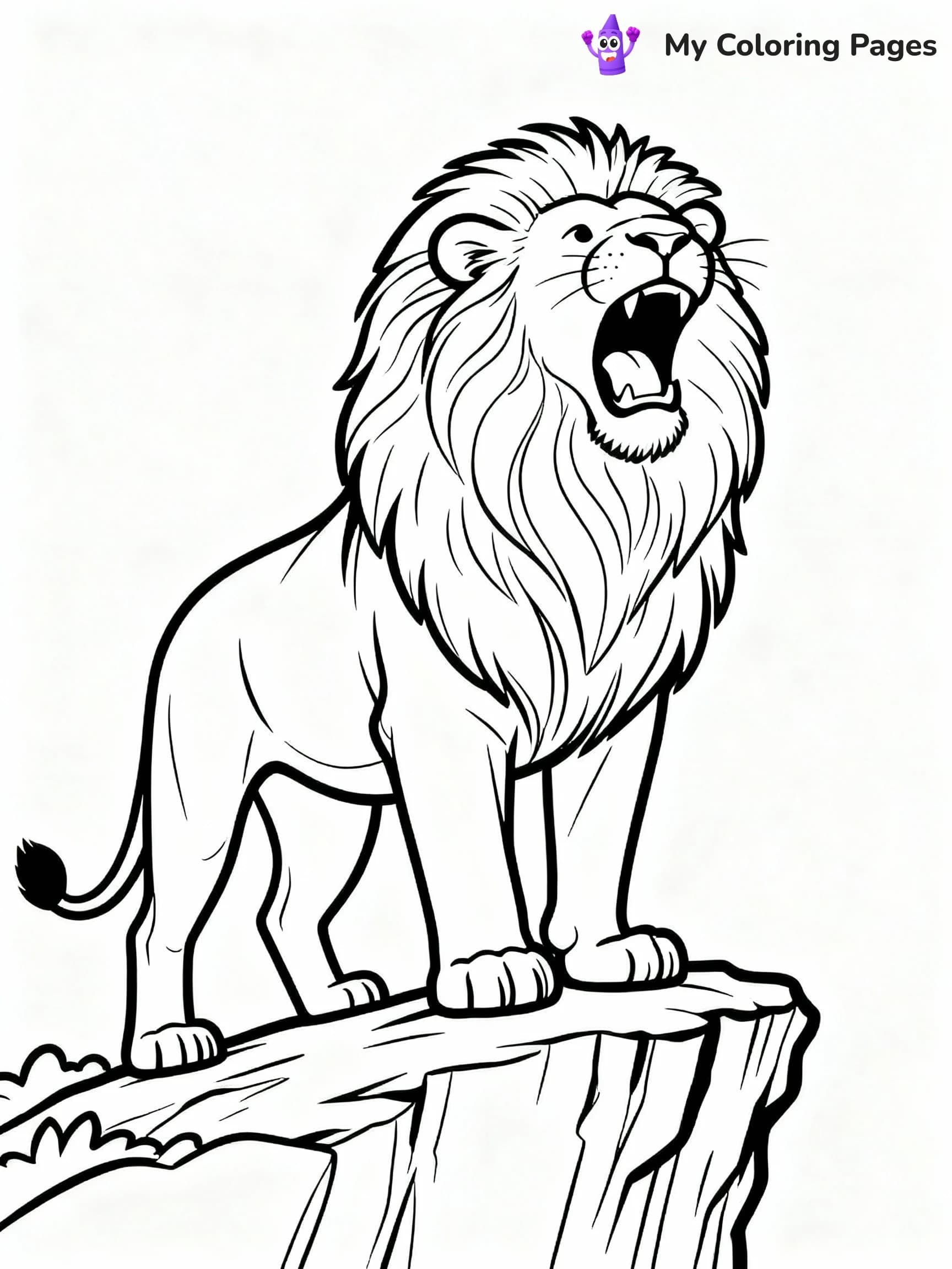Lion Coloring Pages - 4