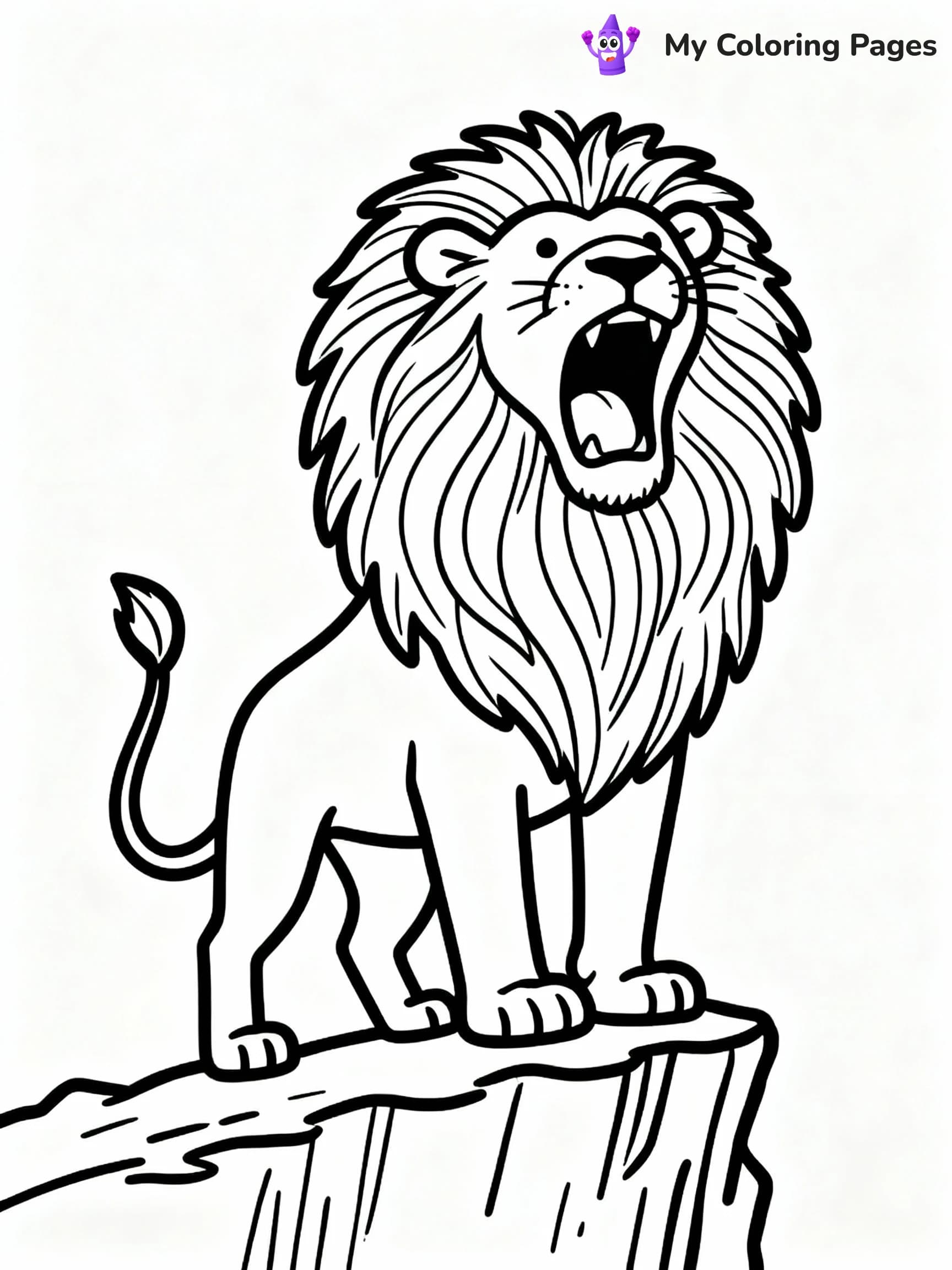 Lion Coloring Pages - 1