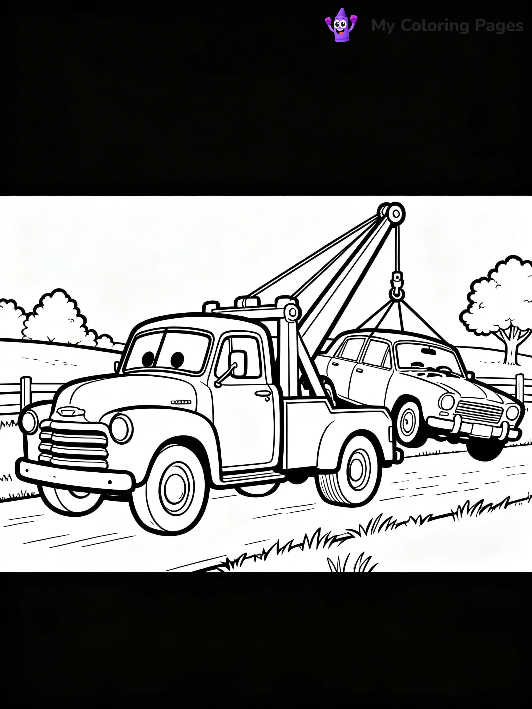 Tow Truck Coloring Pages - 10