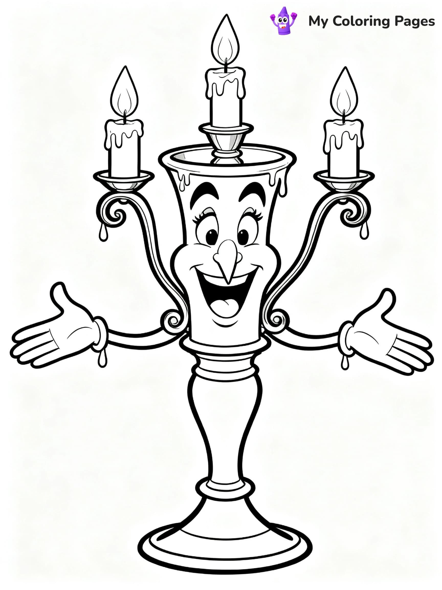 Beauty And The Beast Rose Coloring Pages - 24