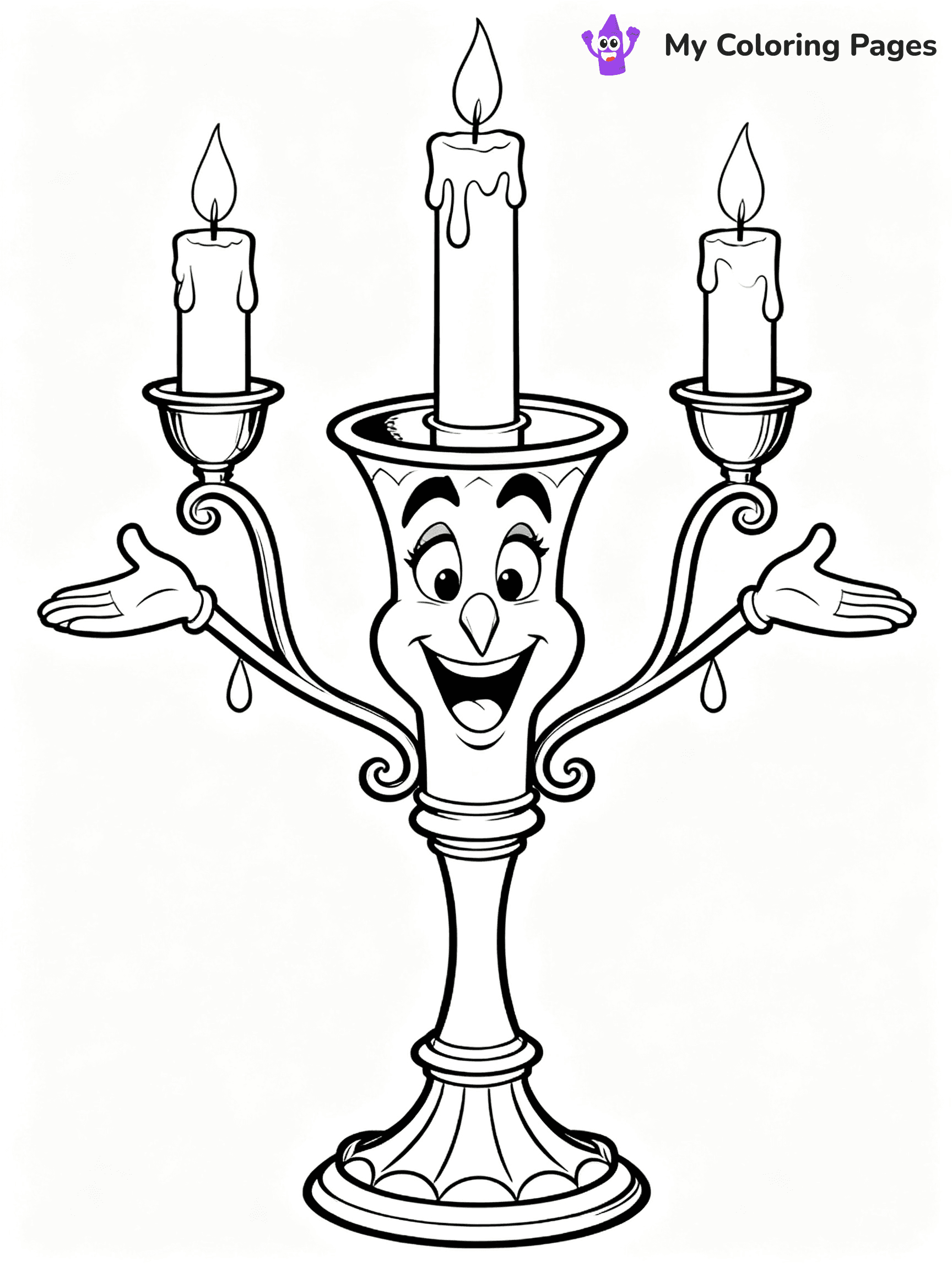 Beauty And The Beast Rose Coloring Pages - 22