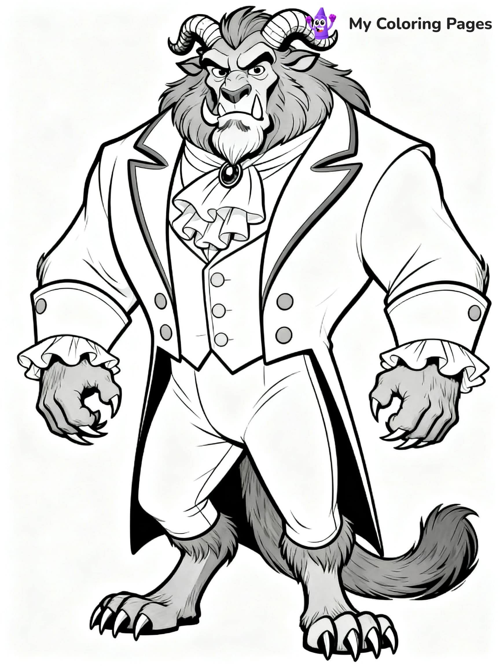Beauty And The Beast Rose Coloring Pages - 14