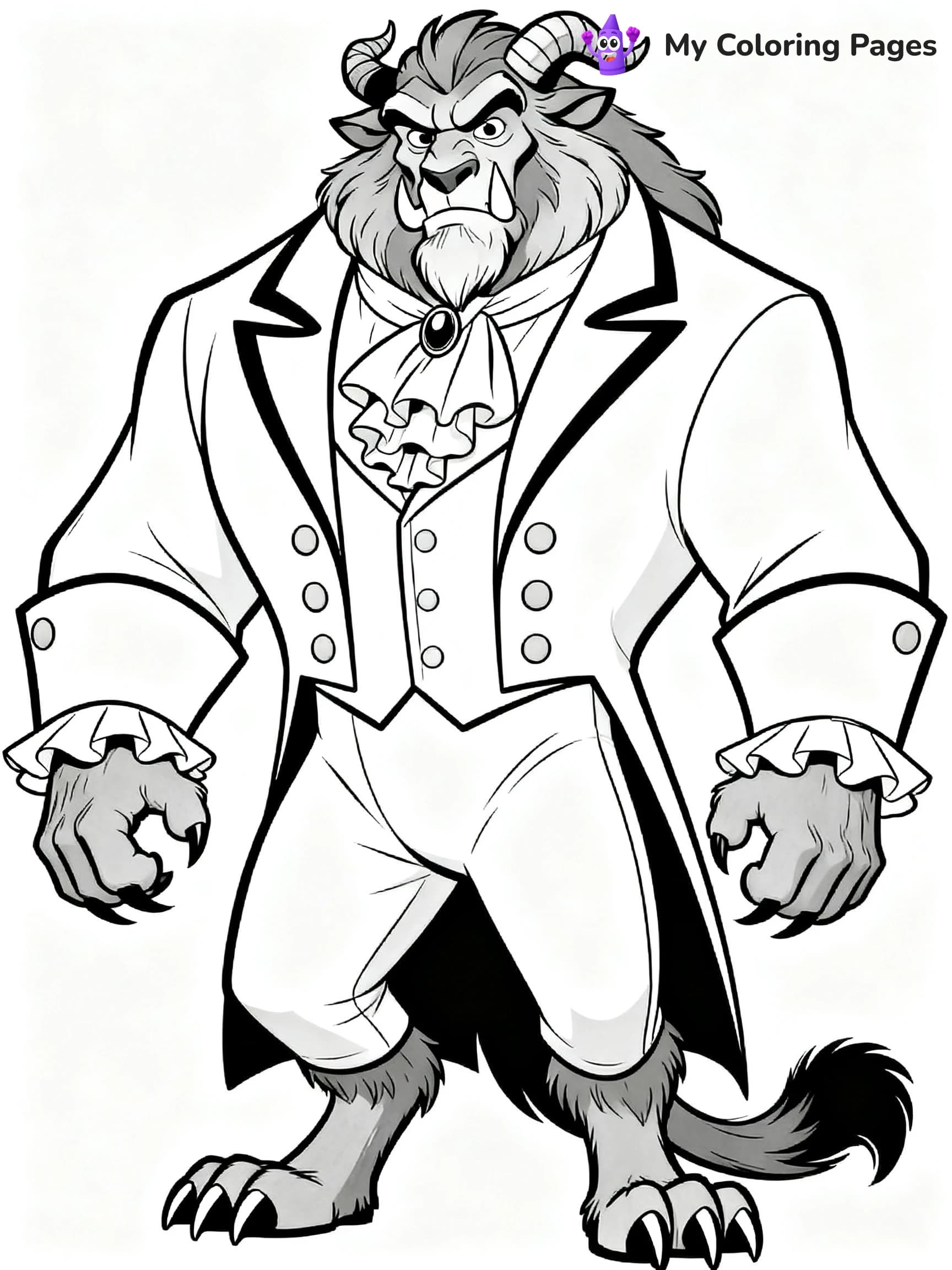 Beauty And The Beast Rose Coloring Pages - 12