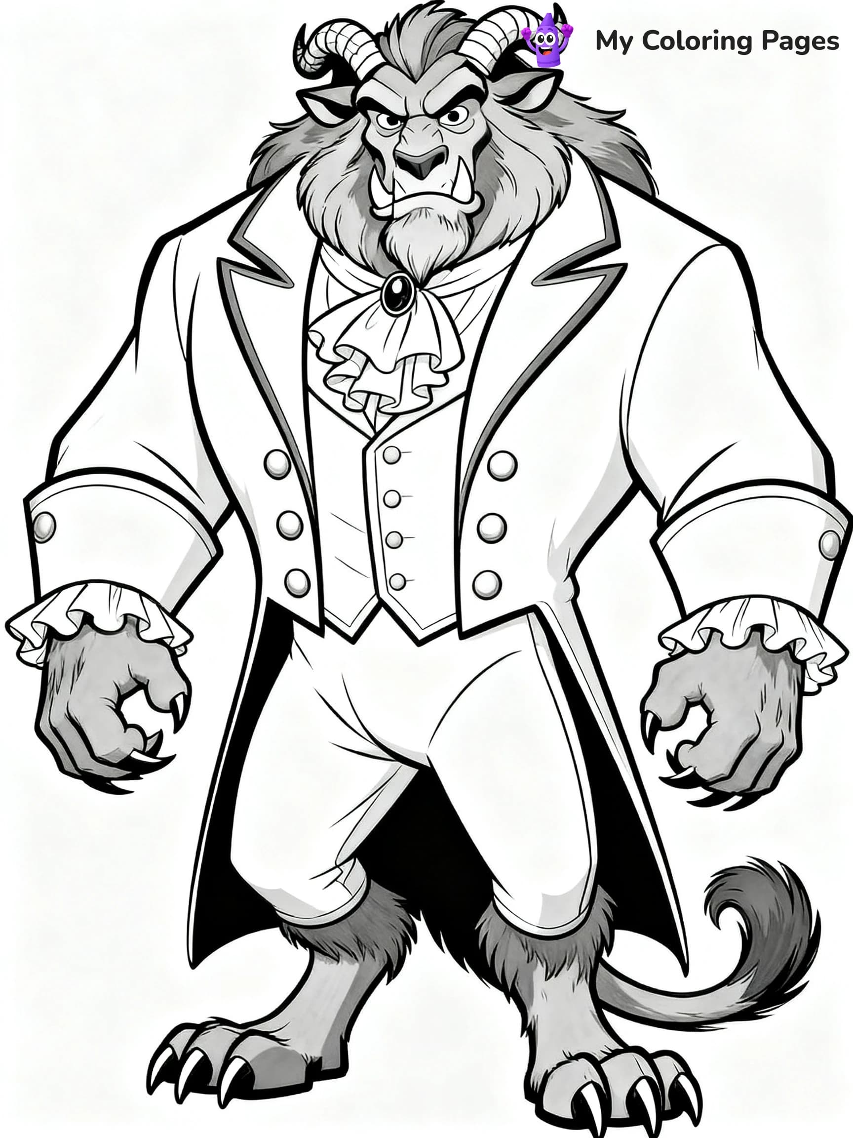 Beauty And The Beast Rose Coloring Pages - 11