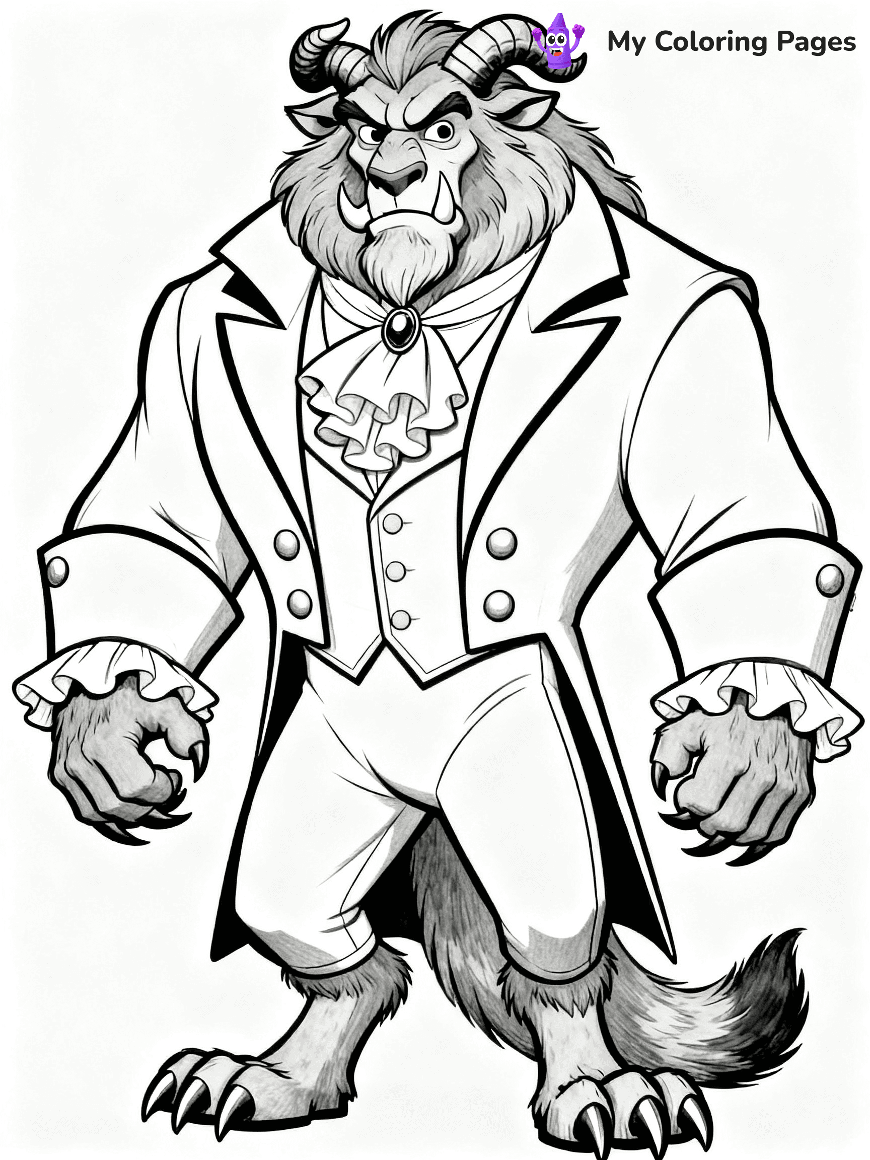 Beauty And The Beast Rose Coloring Pages - 10