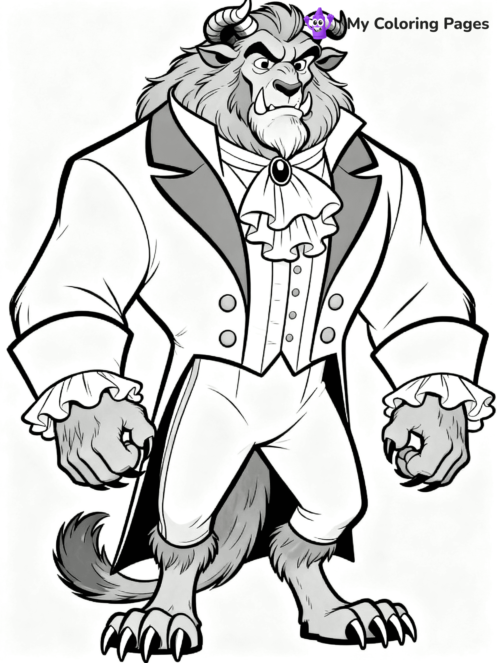 Beauty And The Beast Rose Coloring Pages - 9