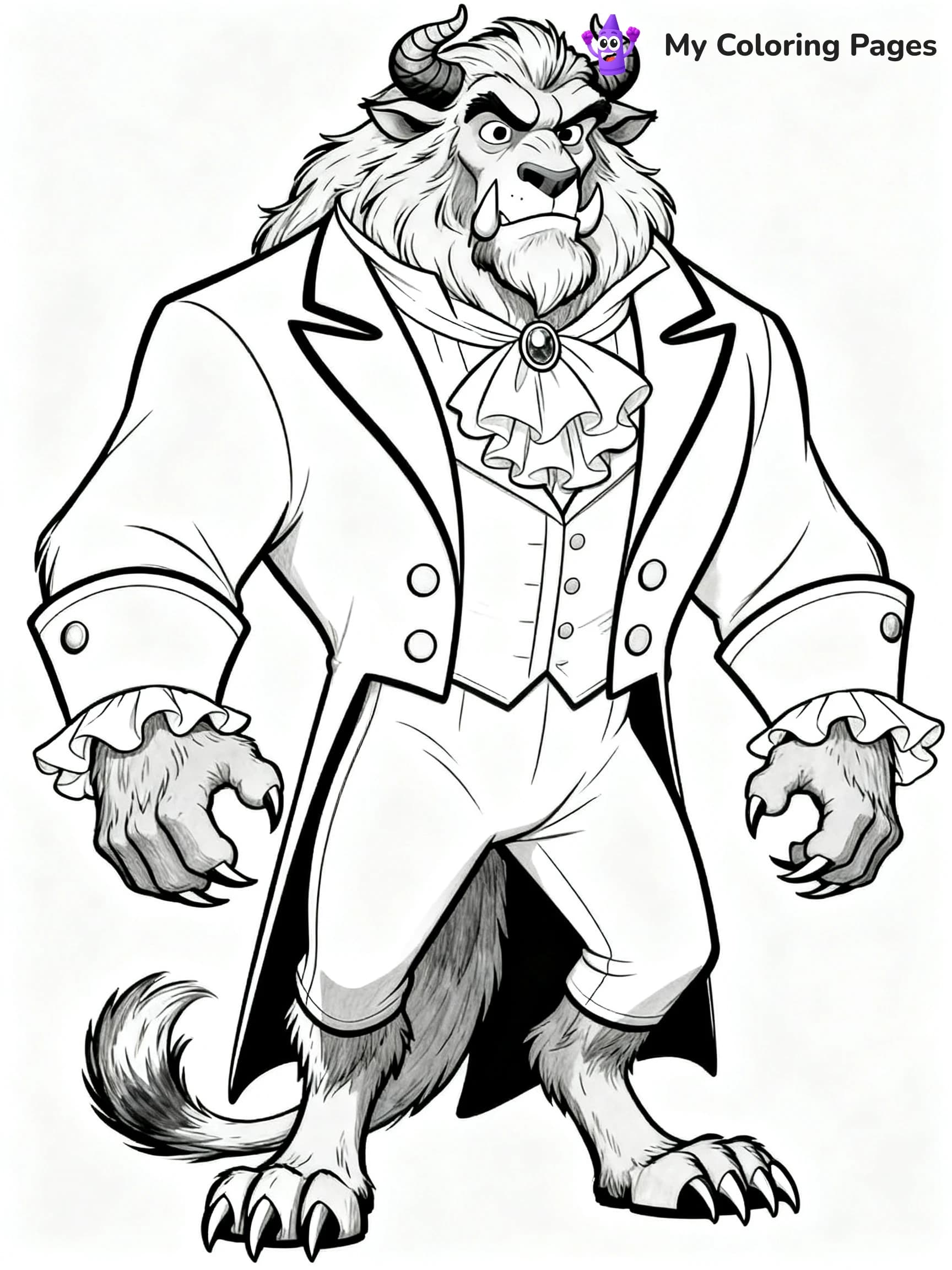 Beauty And The Beast Rose Coloring Pages - 8