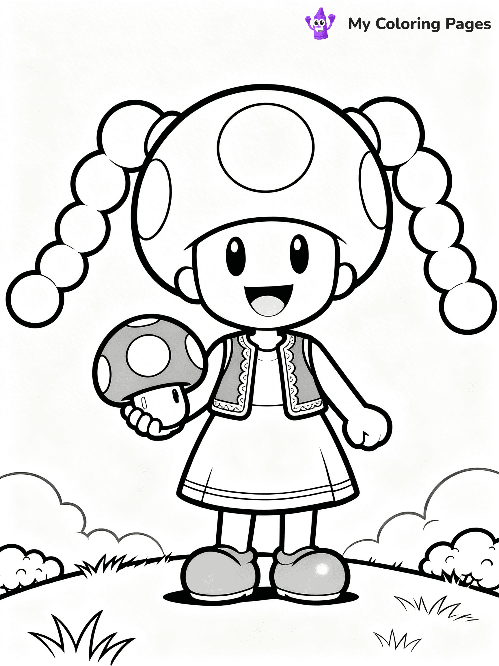 Toad Mario Coloring Pages - 39