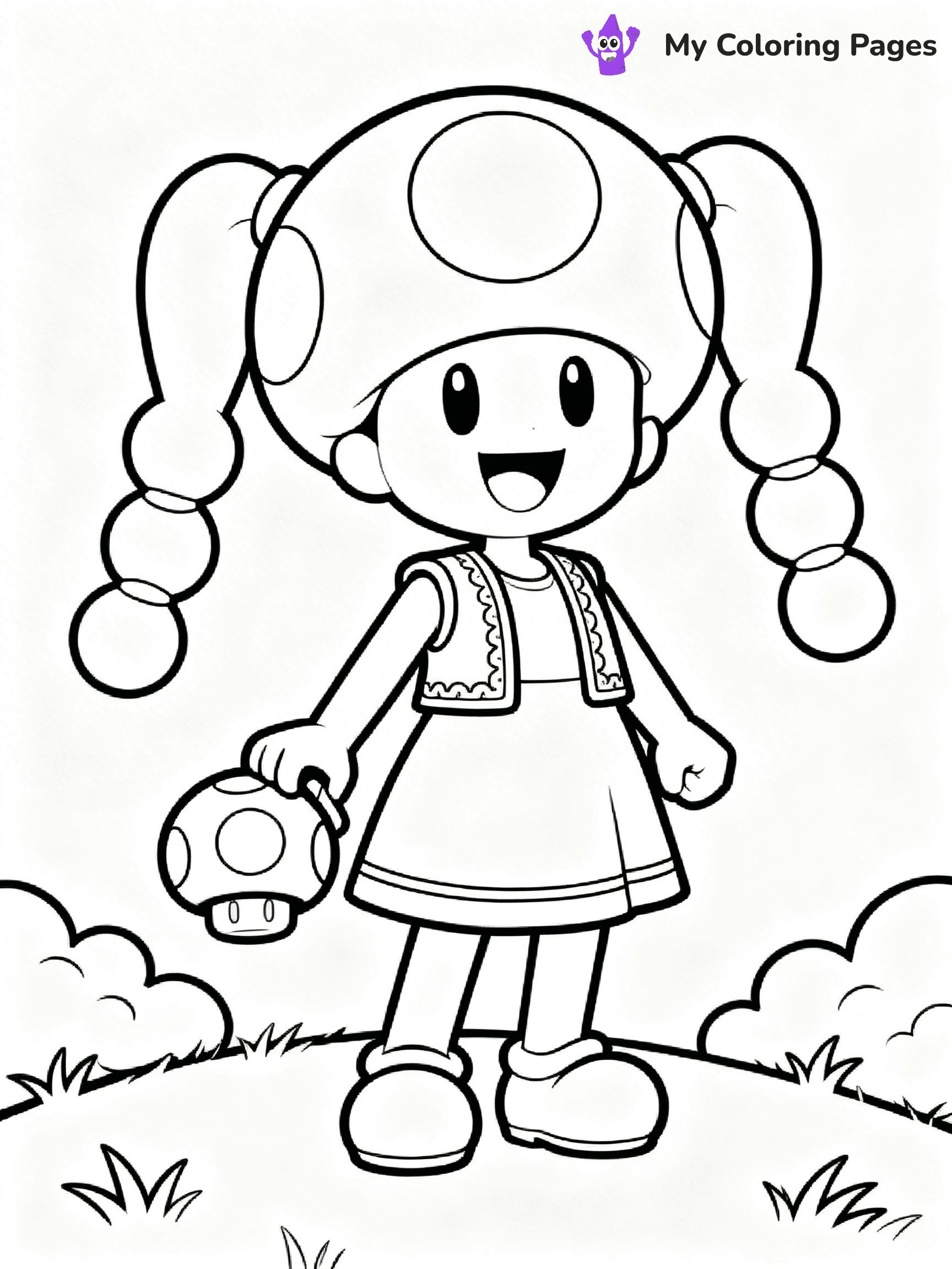 Toad Mario Coloring Pages - 36