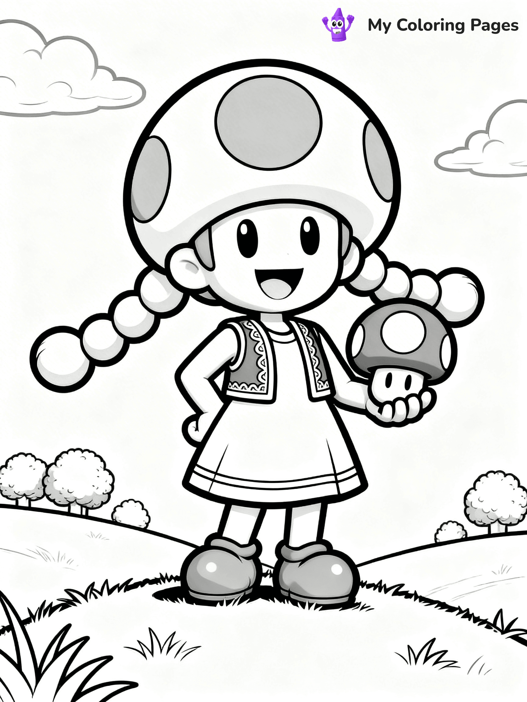 Toad Mario Coloring Pages - 33