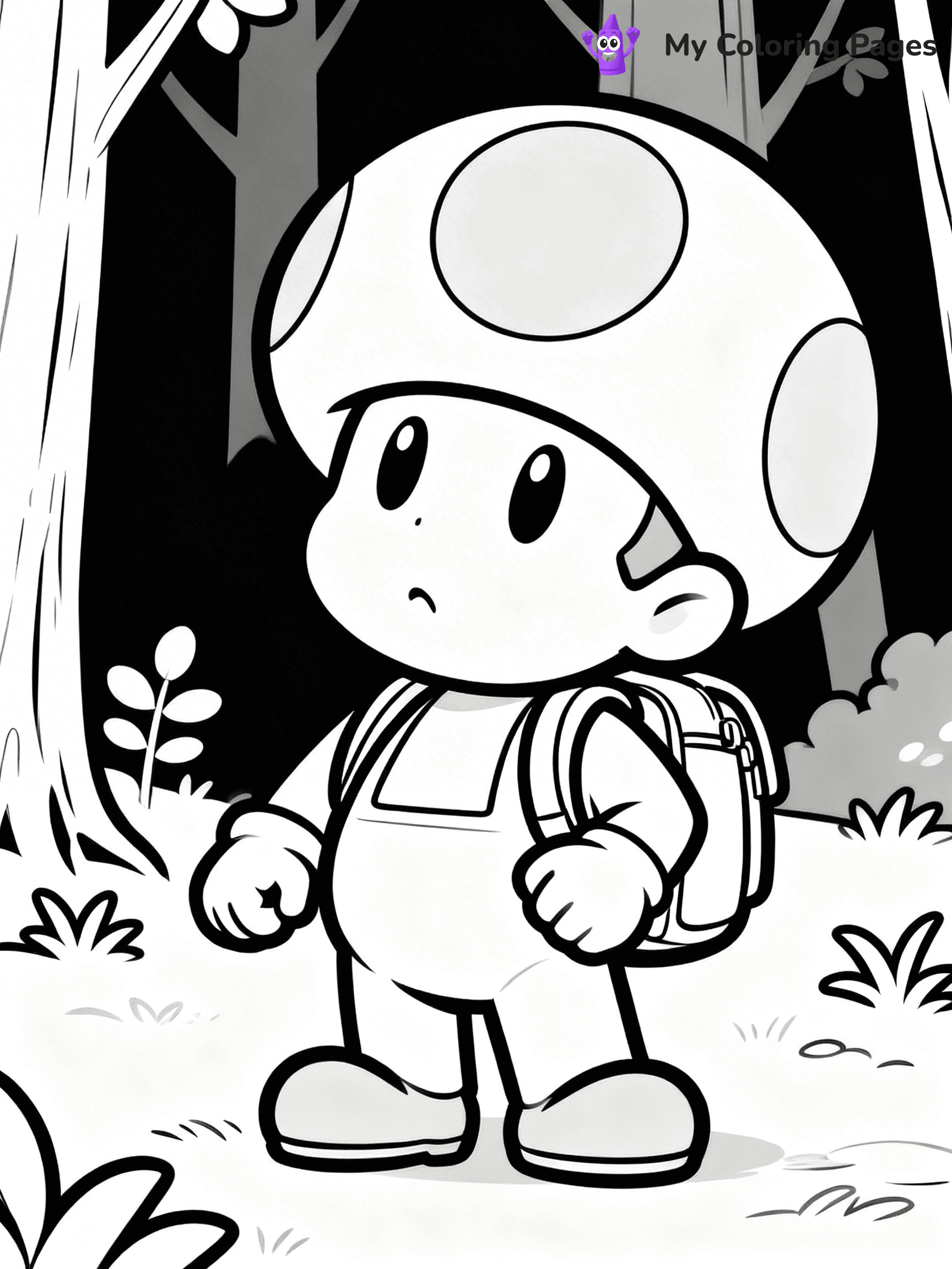 Toad Mario Coloring Pages - 29