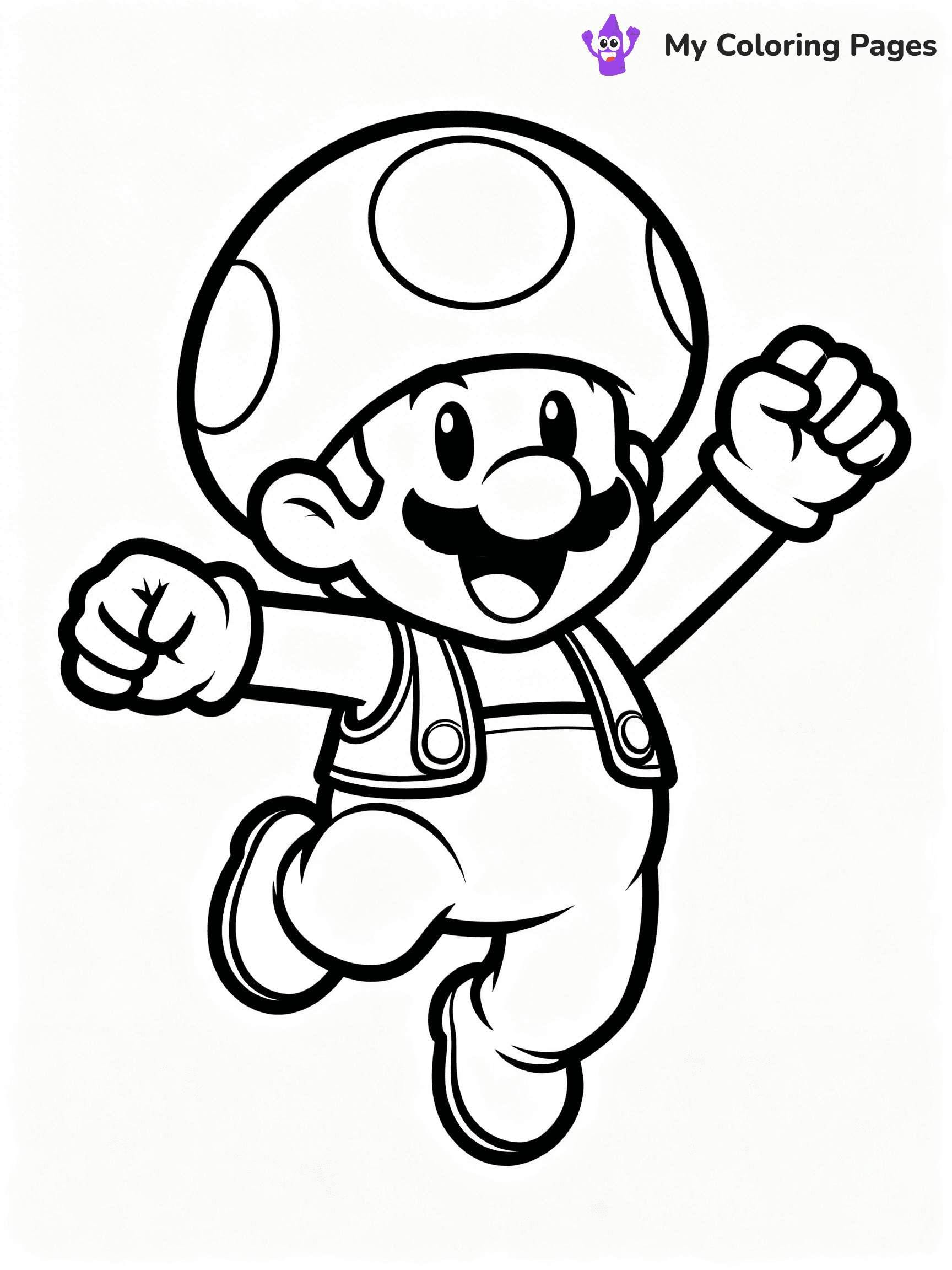 Toad Mario Coloring Pages - 25