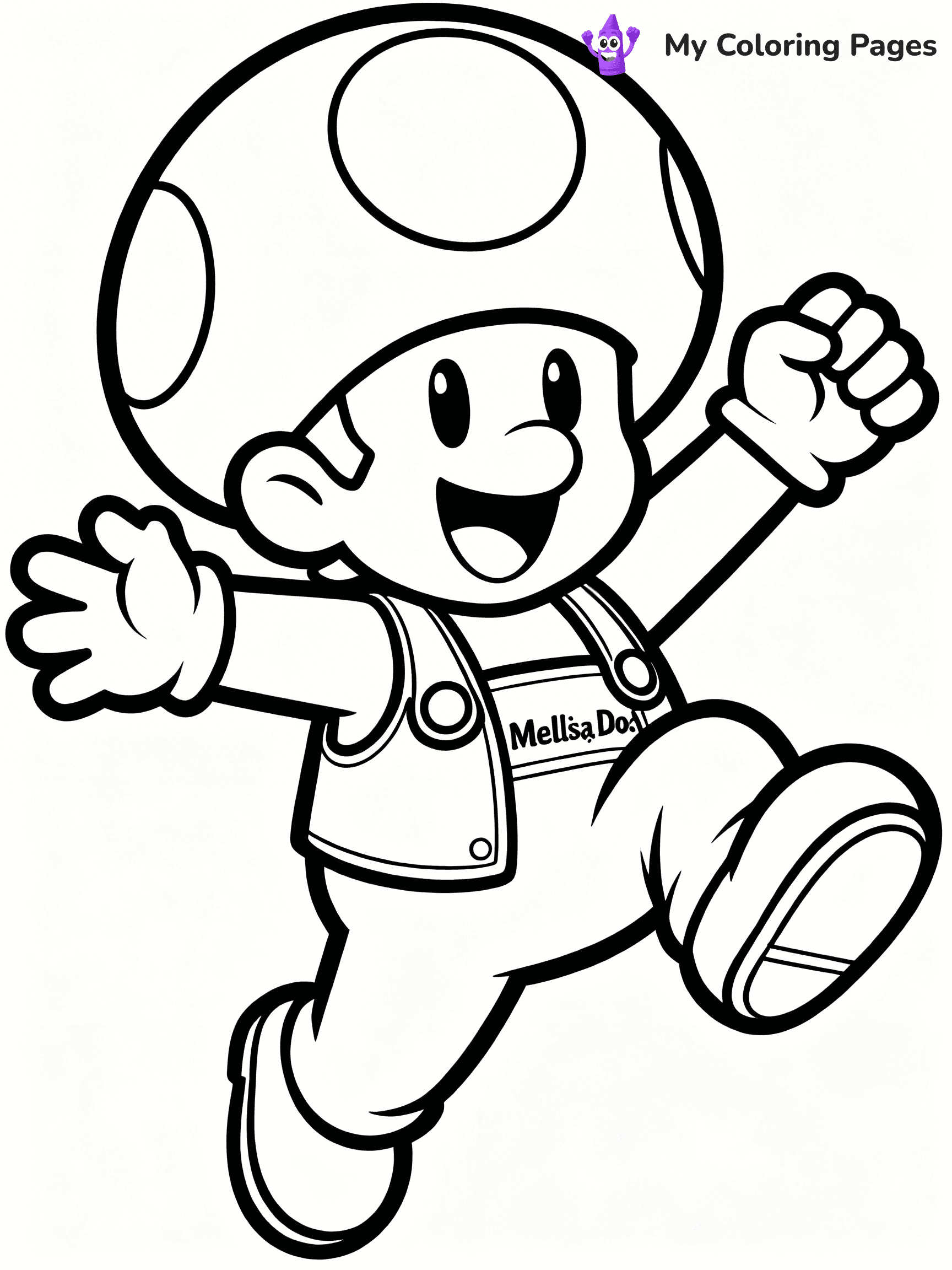 Toad Mario Coloring Pages - 23