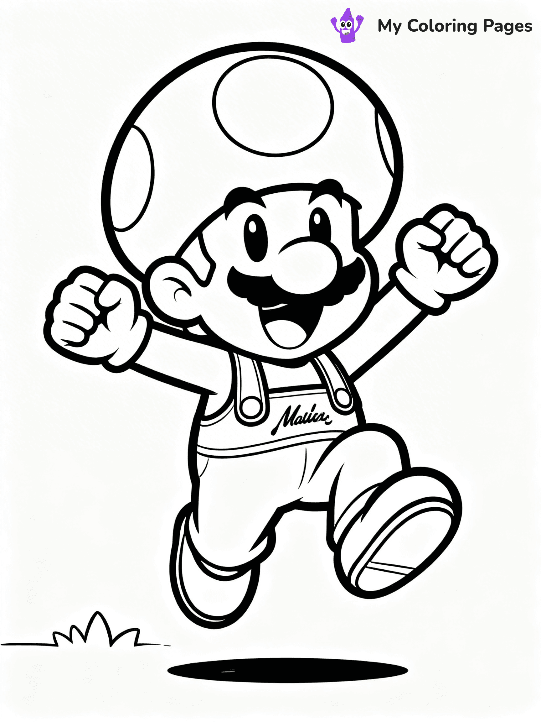 Toad Mario Coloring Pages - 22
