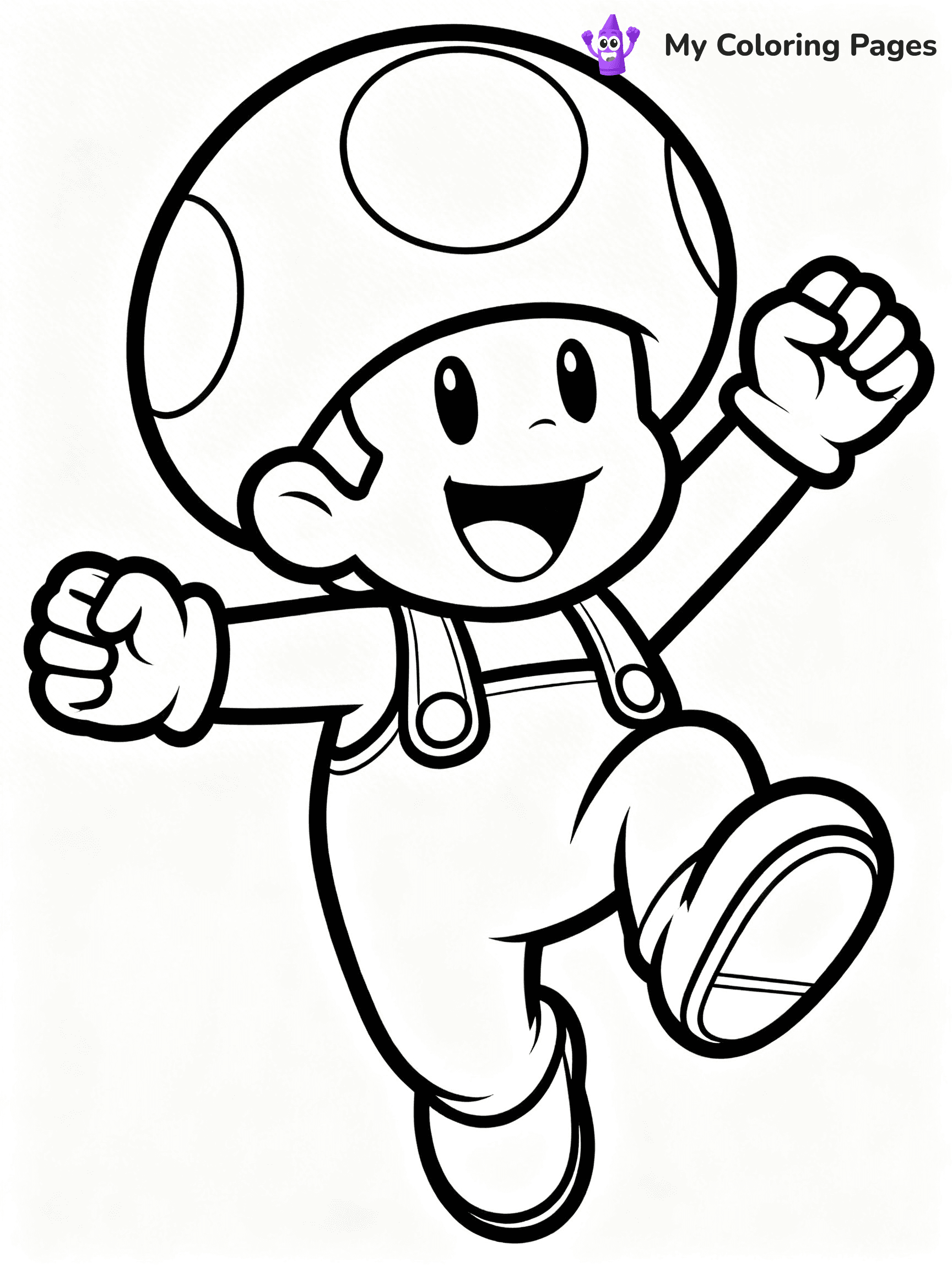 Toad Mario Coloring Pages - 21