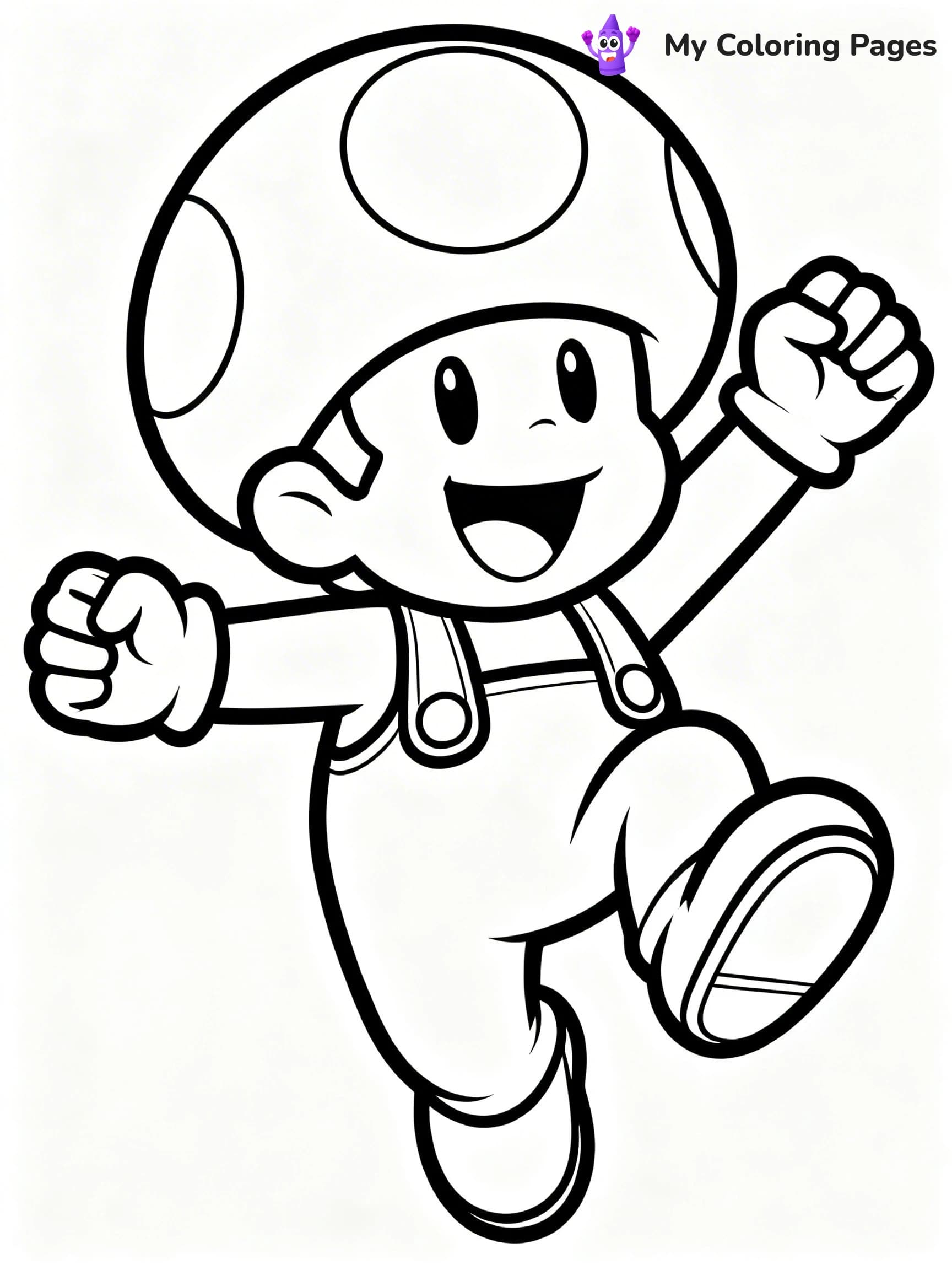 Toad Mario Coloring Pages - 21