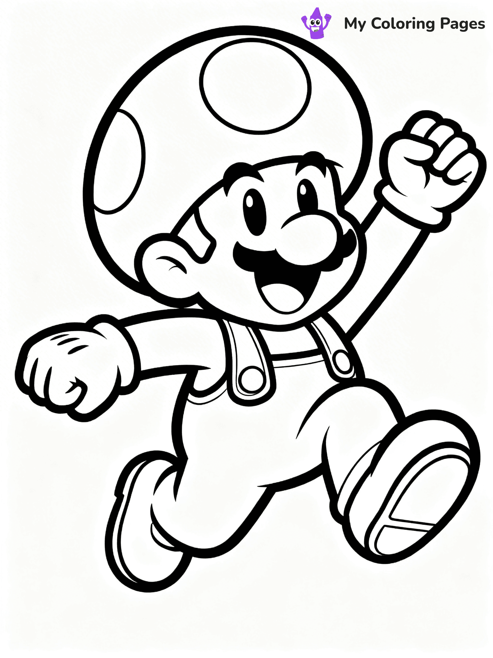 Toad Mario Coloring Pages - 20