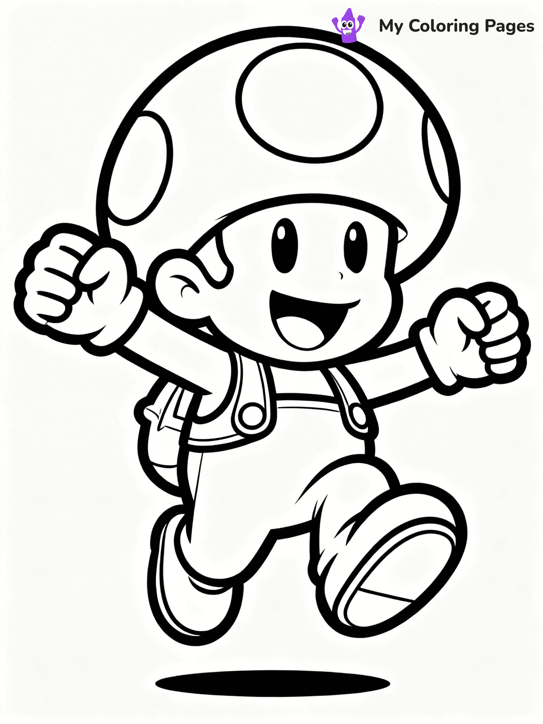 Toad Mario Coloring Pages - 19