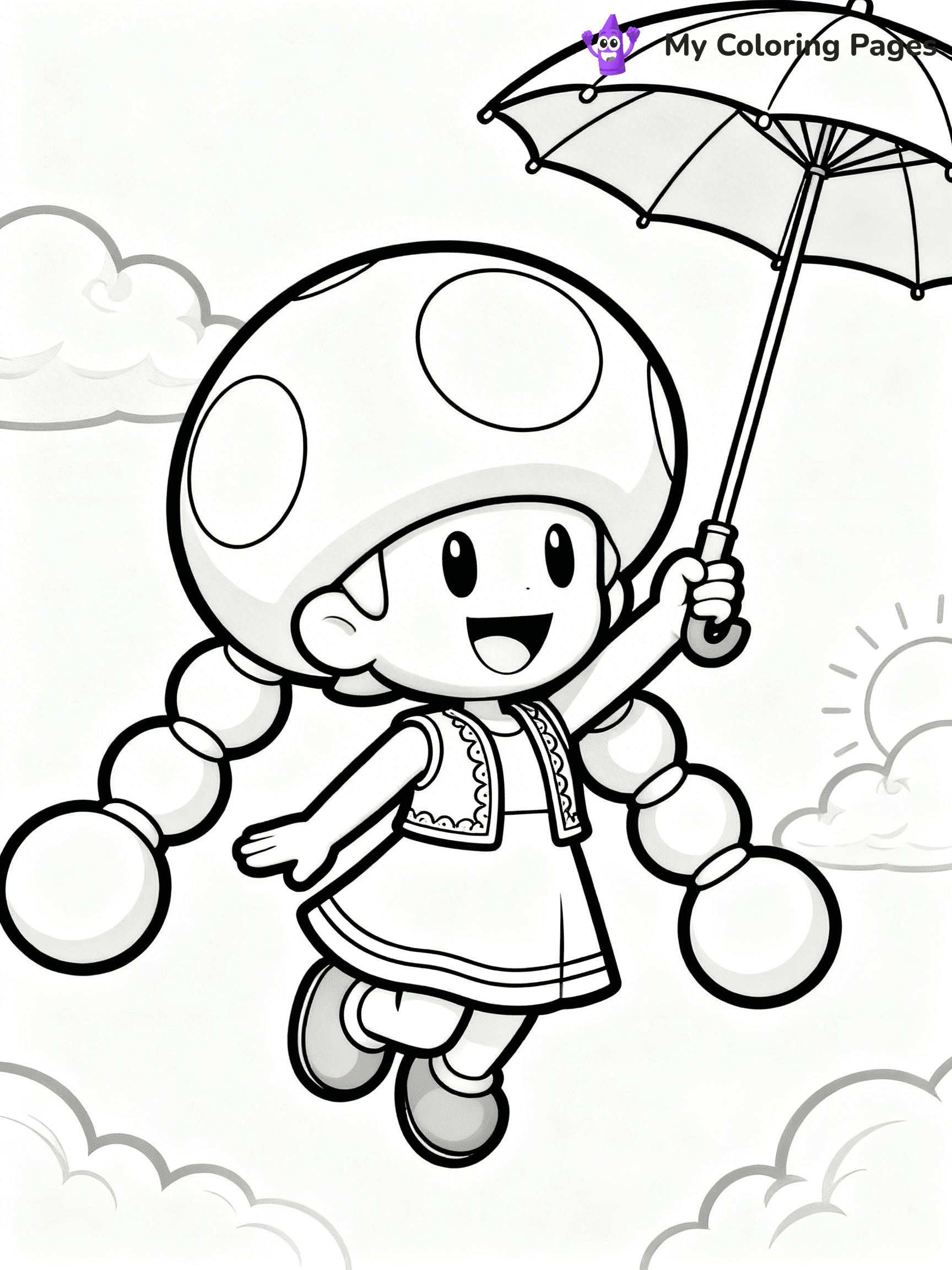 Toad Mario Coloring Pages - 18