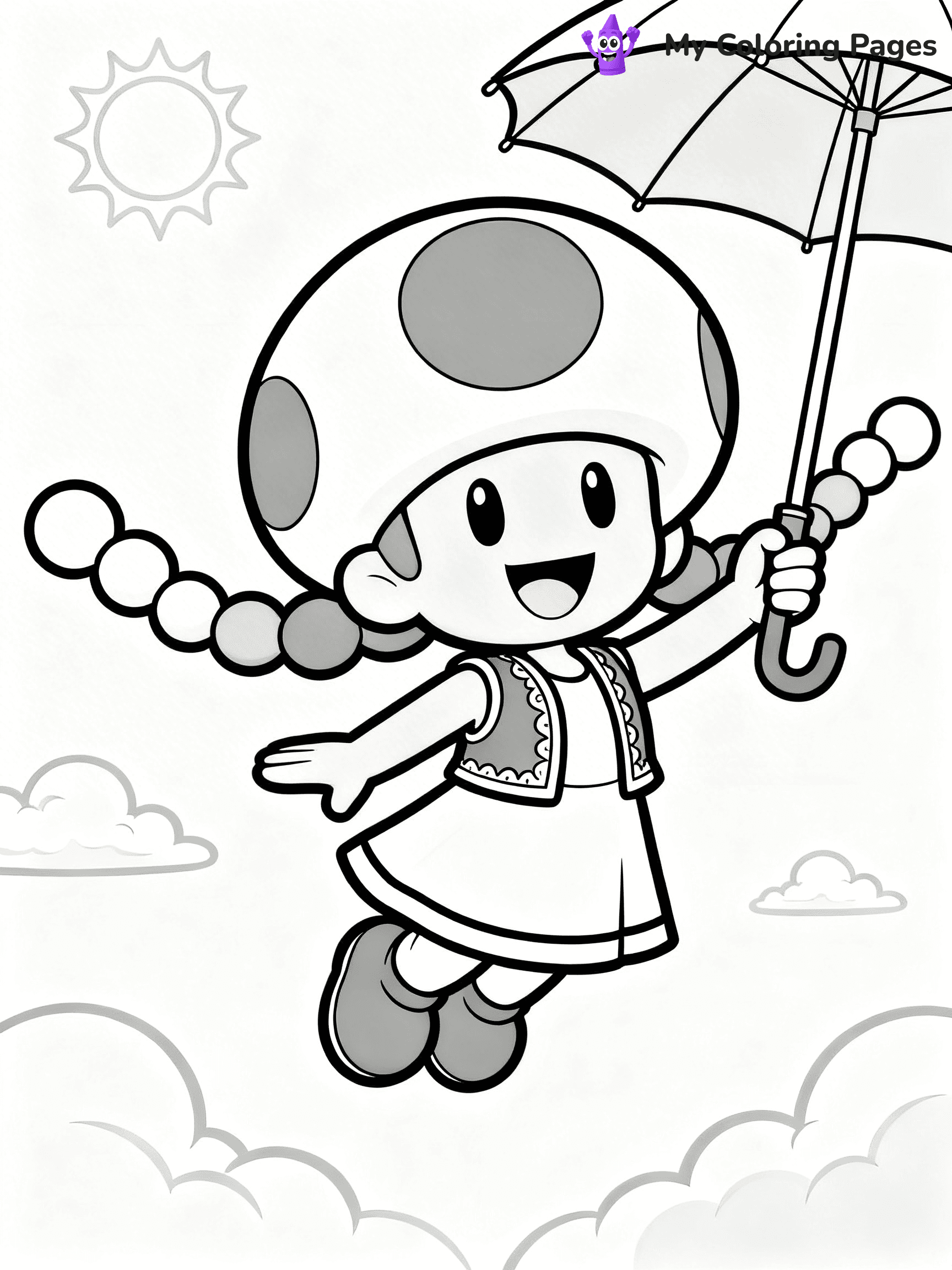 Toad Mario Coloring Pages - 17