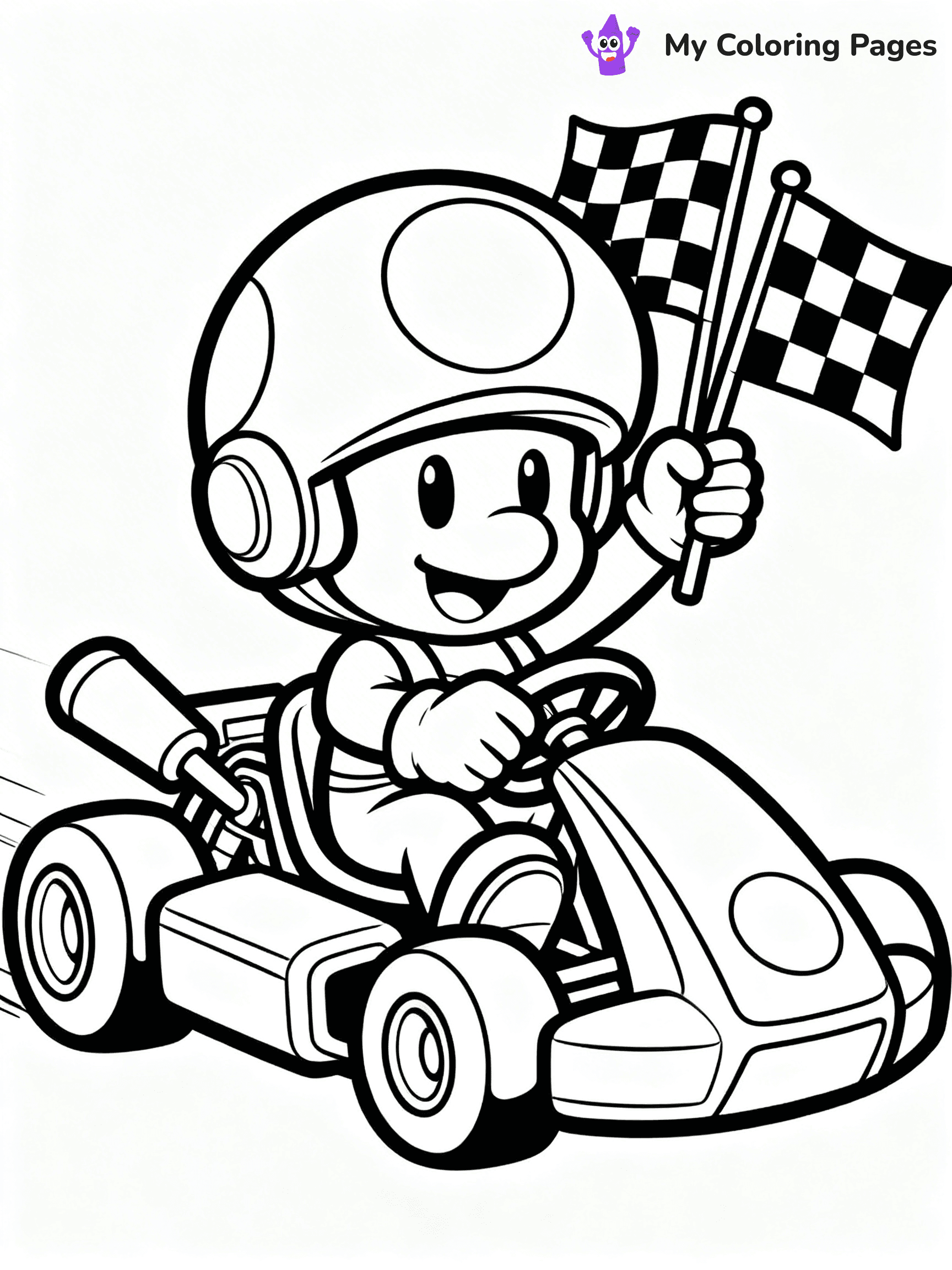 Toad Mario Coloring Pages - 13