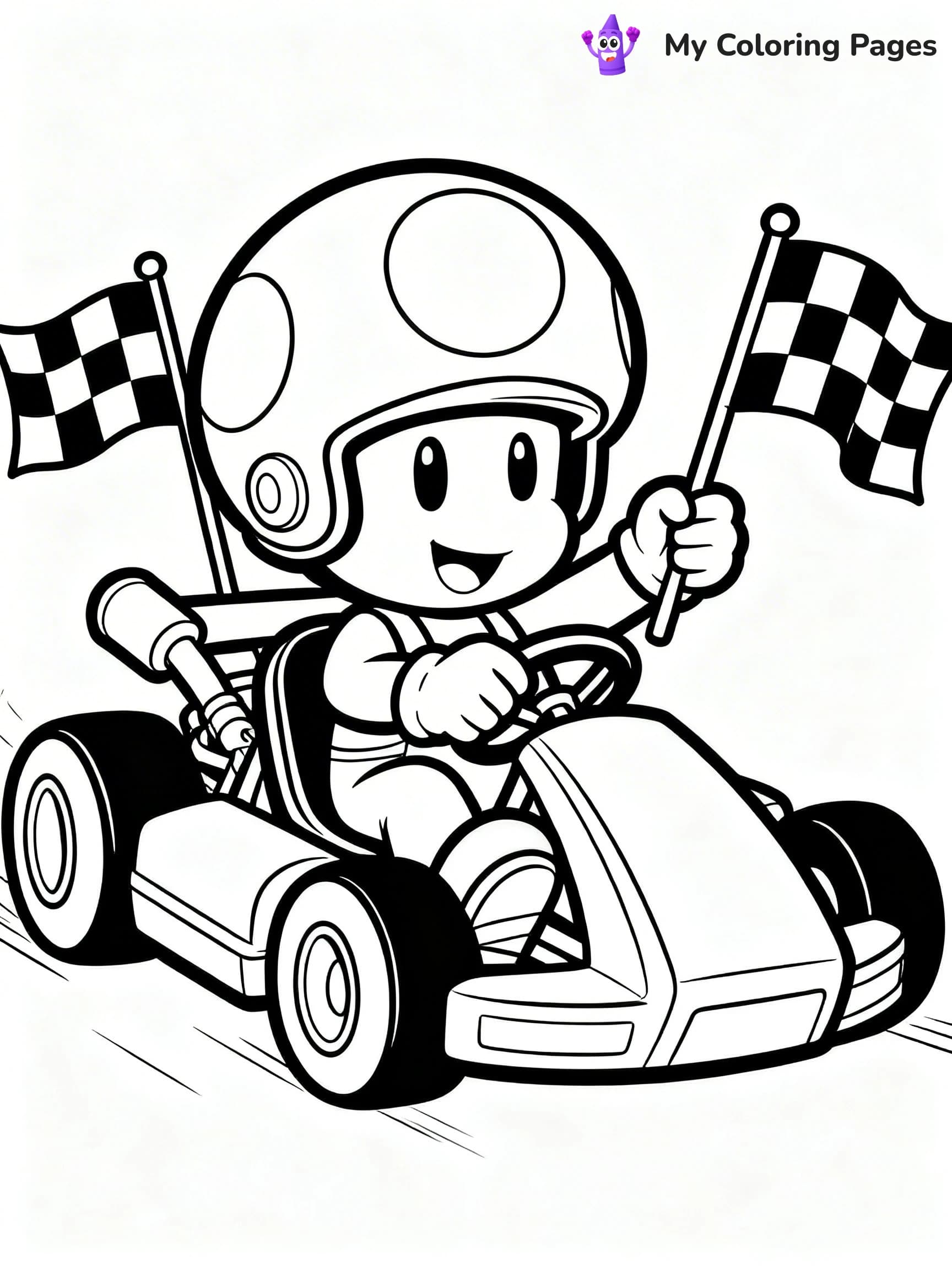 Toad Mario Coloring Pages - 11