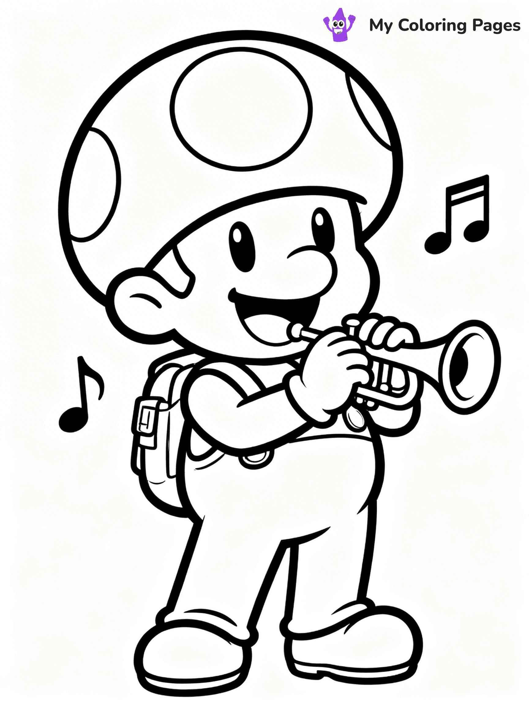 Toad Mario Coloring Pages - 10