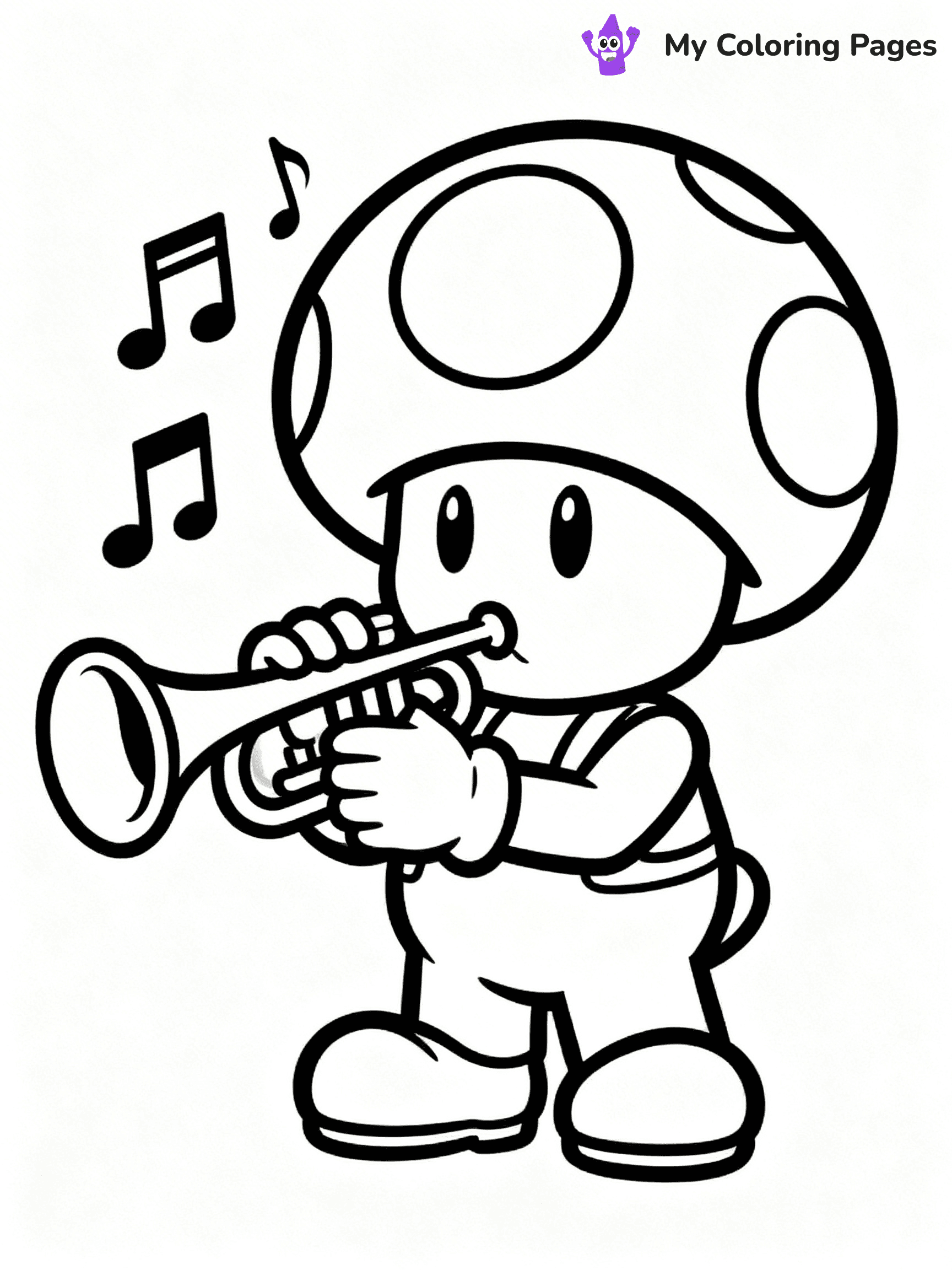 Toad Mario Coloring Pages - 9